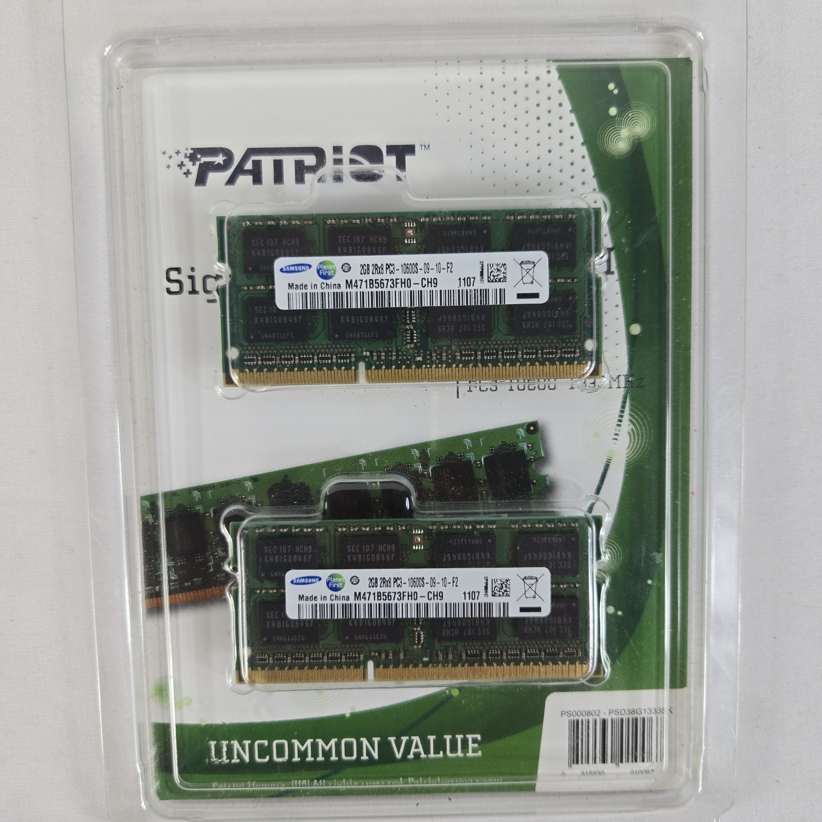 Samsung 4GB Kit (2x 2GB) DDR3 Laptop RAM PC3-10600S 1333MHz SO-DIMM...