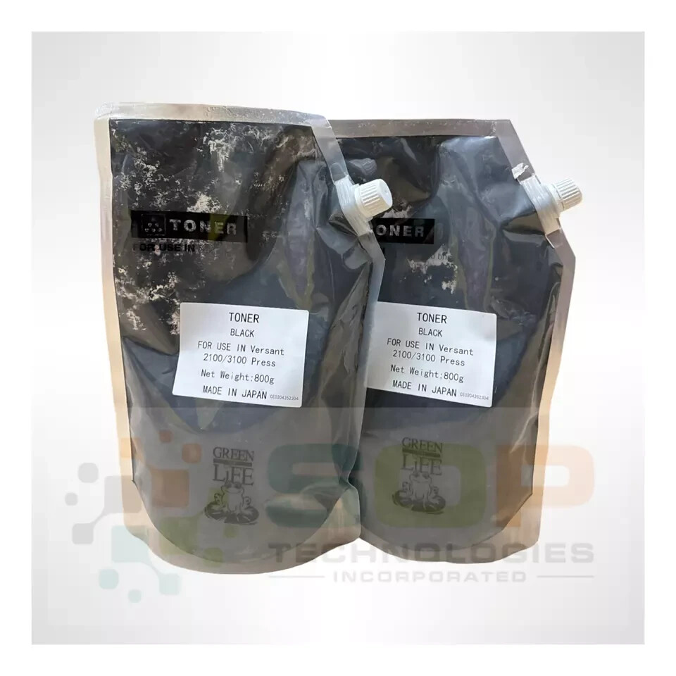Japan Replacement Toner Refill For Xerox Versant 2100/3100 2bags 1600 grm+1 Chip