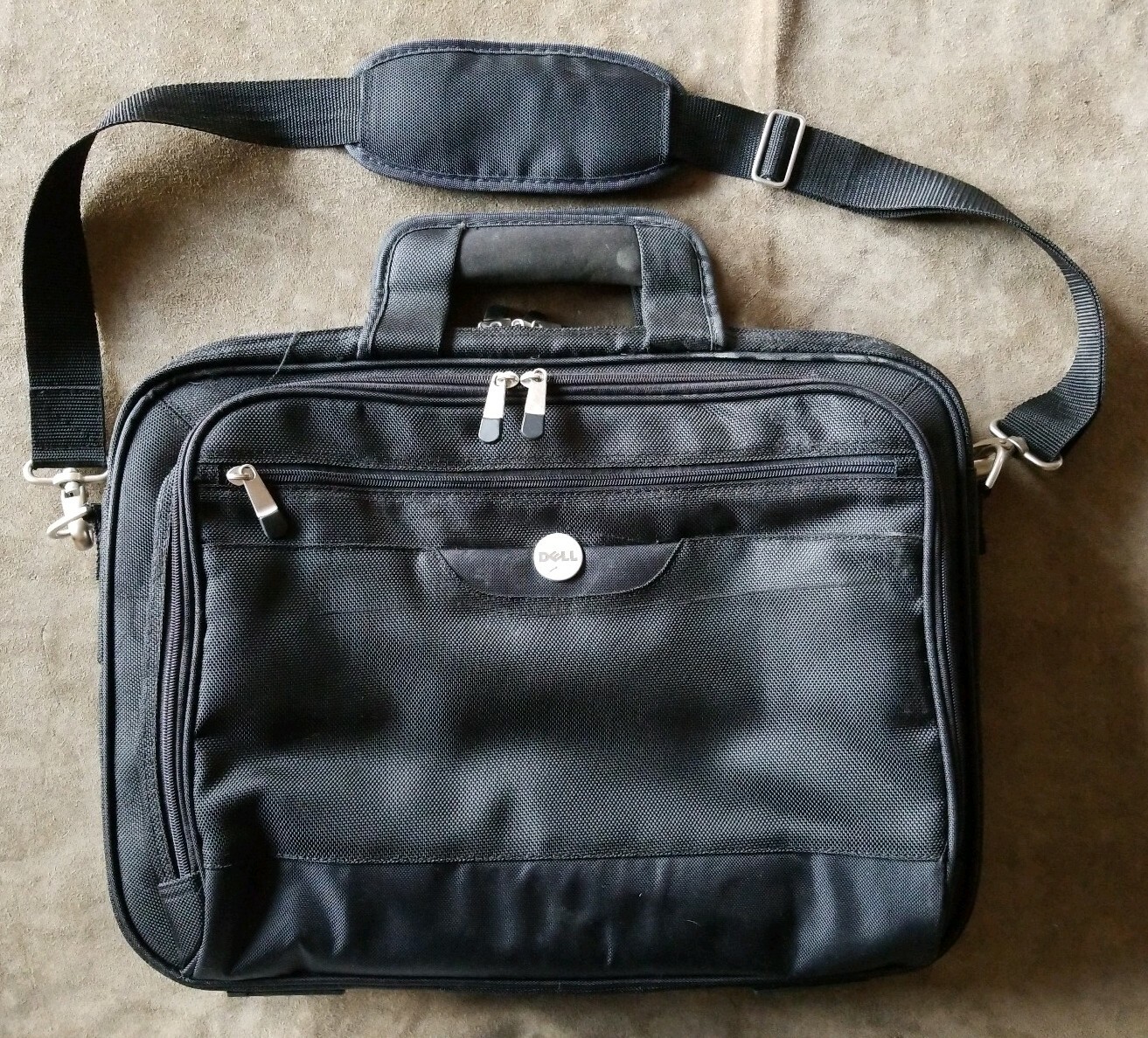 Genuine Dell NG763 Deluxe Laptop Notebook Black Carry Carrying Case Bag + Strap