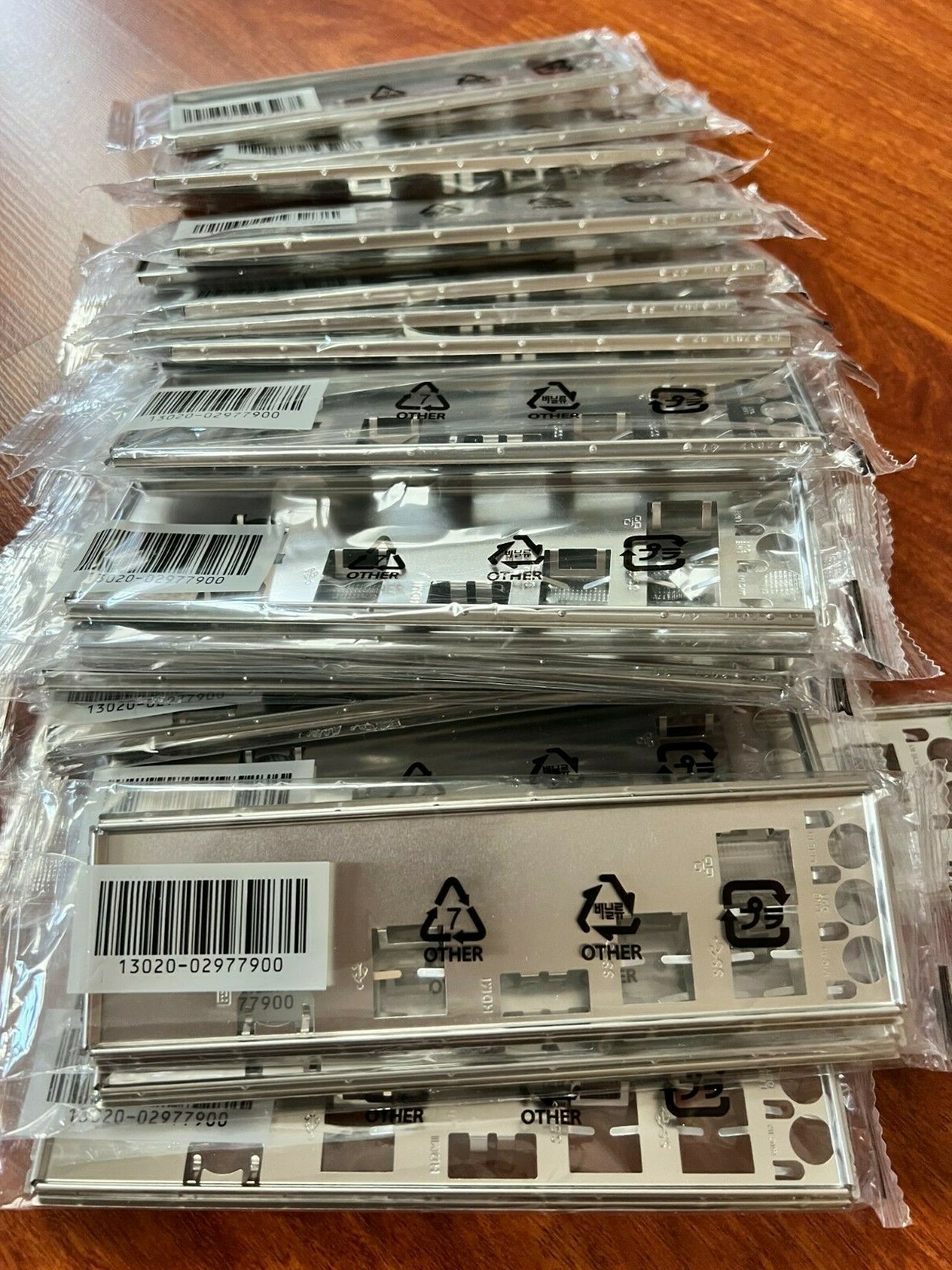 NEW LOT 20 Pcs ASUS IO SHIELD for ASUS B250 MINING EXPERT ,METAL , ORIGINAL