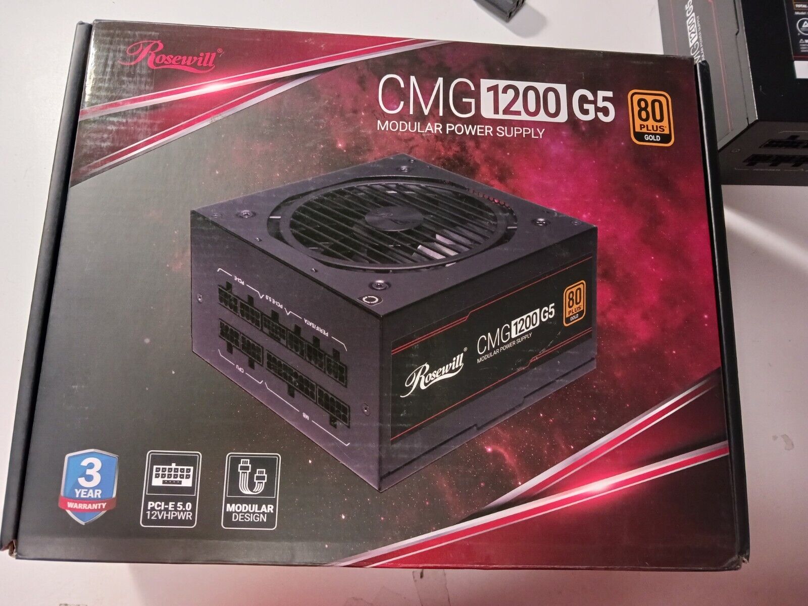 -Rosewill SMG 1200G5 80+ Gold Certified, 1200W Fully Modular Power Supply