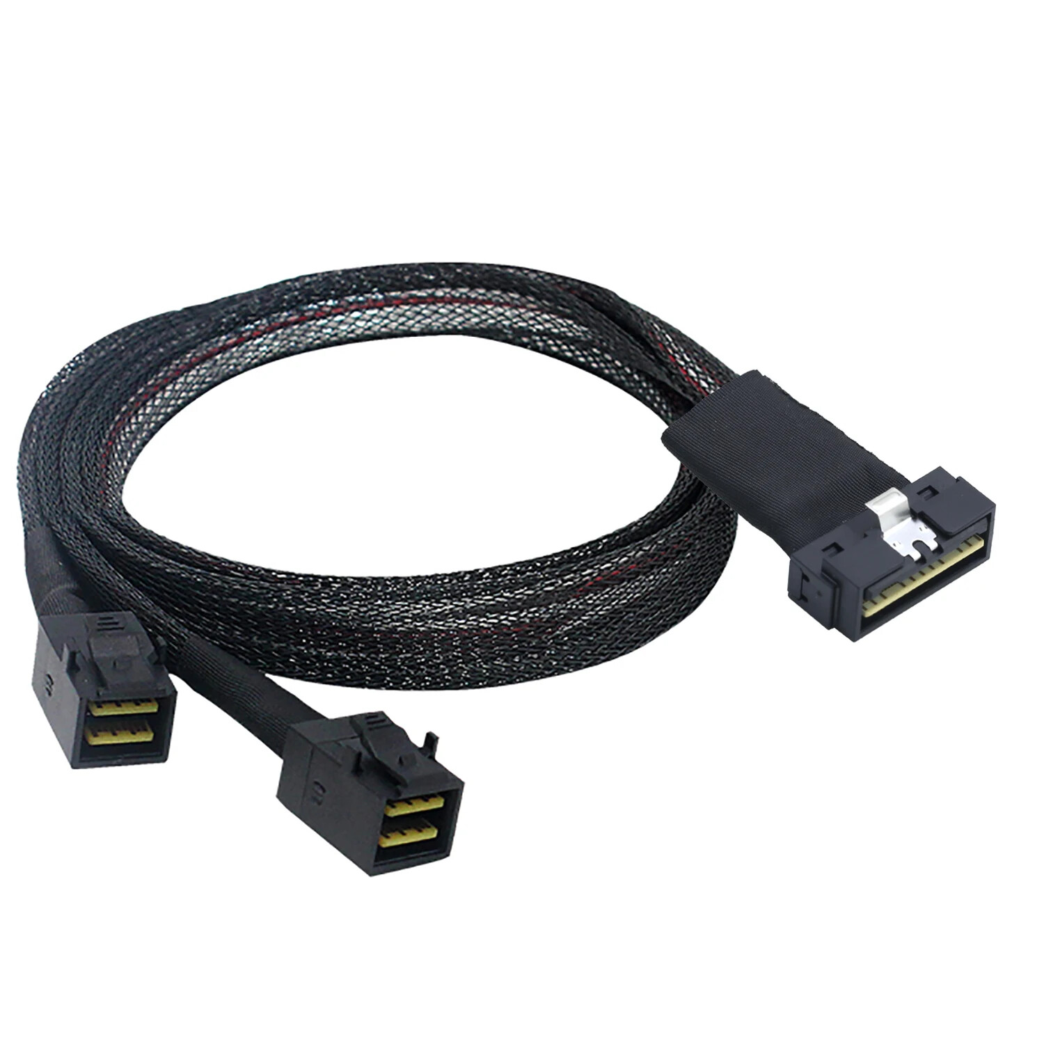 PCIE SAS4.0 LP Low profile SFF8654 8i 74P to 2X SFF8643 36P Server Adapter Cable