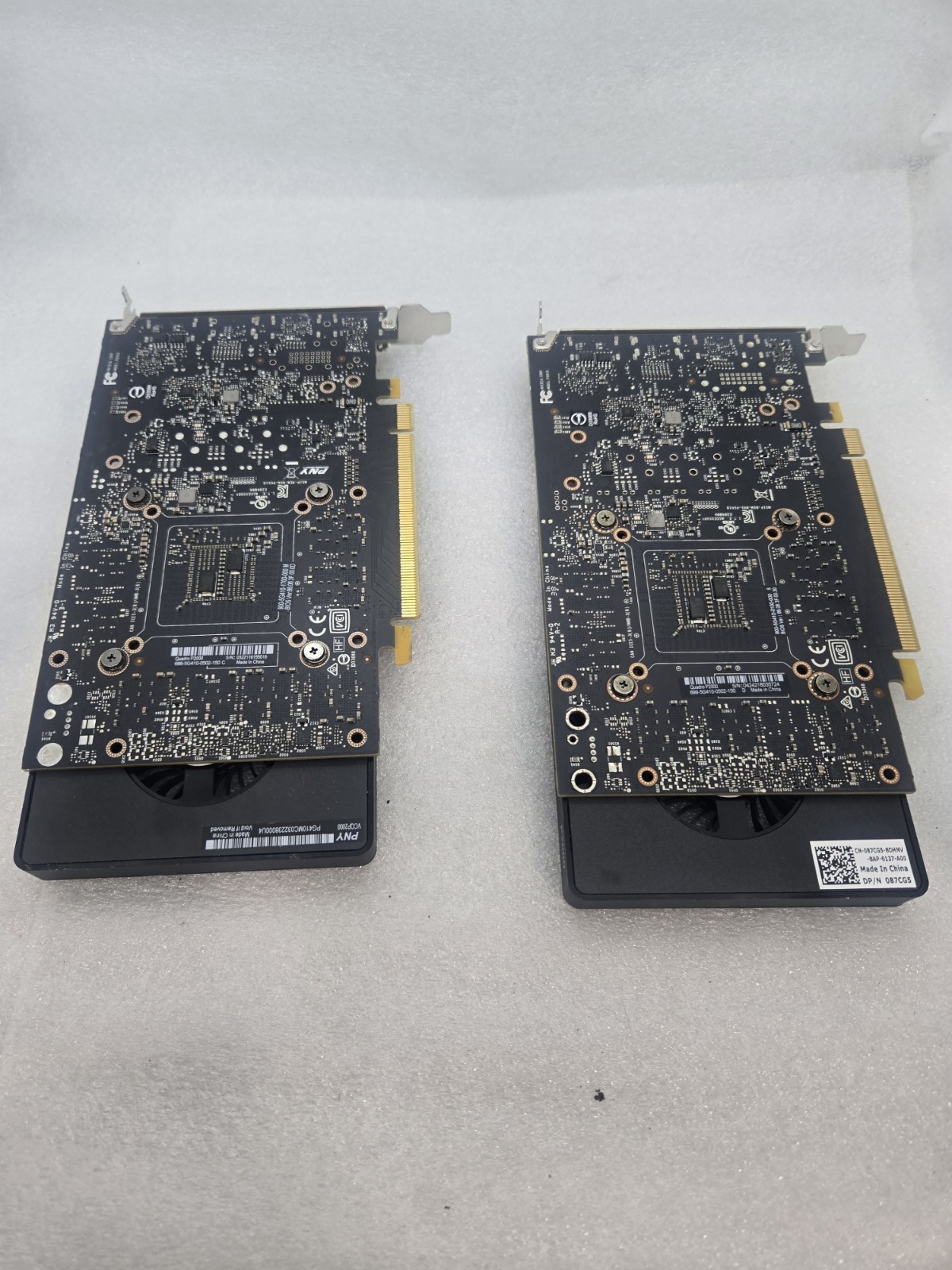 x2 NVIDIA QUADRO P2000 Graphics Cards Memory Unknown UNTESTED  c