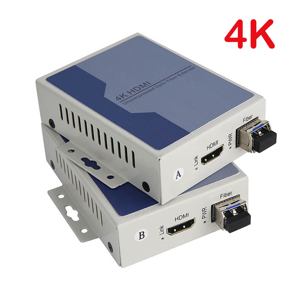 4K HDMI to Fiber Optic Extenders /Media Converters,Uncompressed,SM 10Km,10G SFP