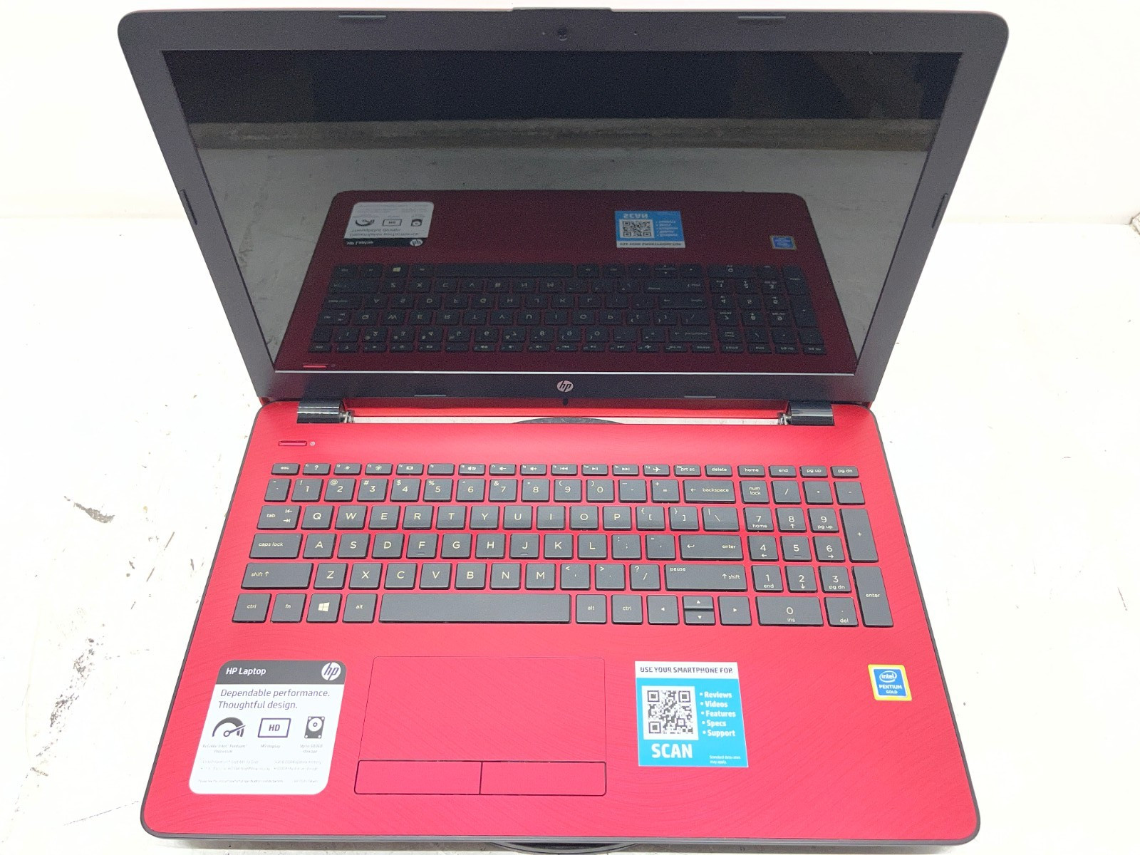 HP 15-BS134WM Intel Pentium 4417U 2.3GHz 4 GB 500GB No Batt