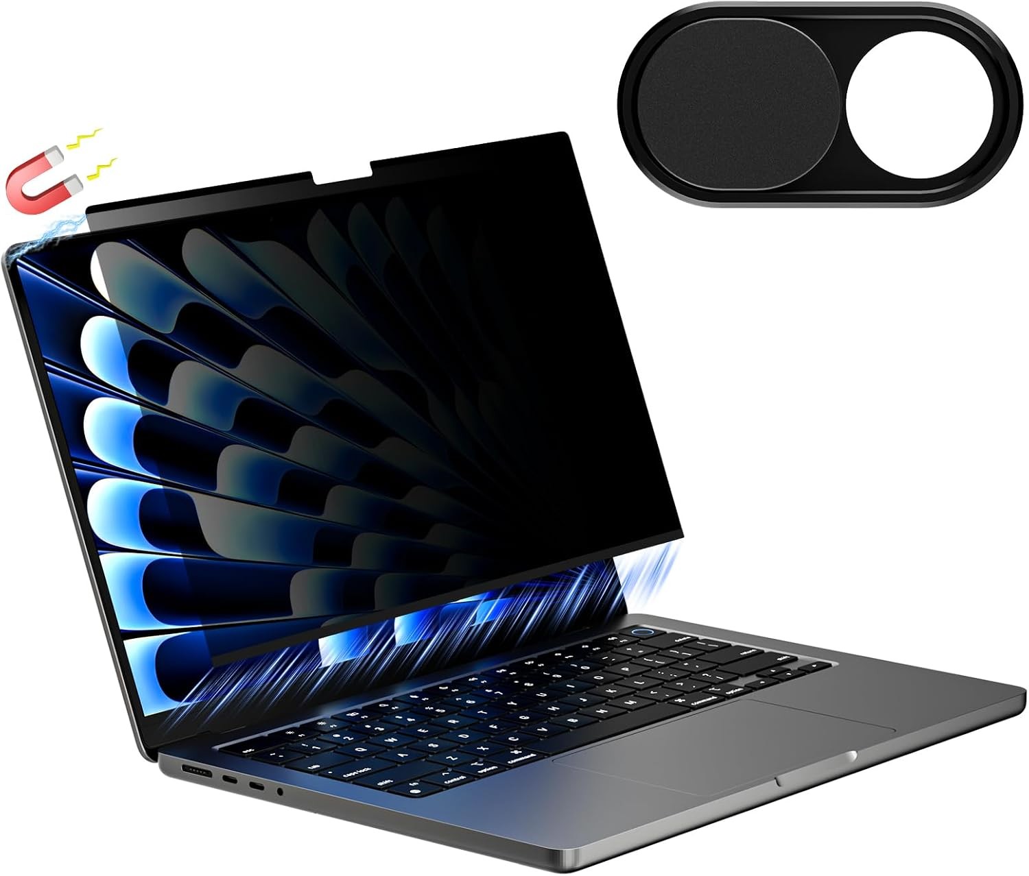 Removable Magnetic Privacy Screen for Macbook Pro 16 & 16.2 Inch | Easy On/Off