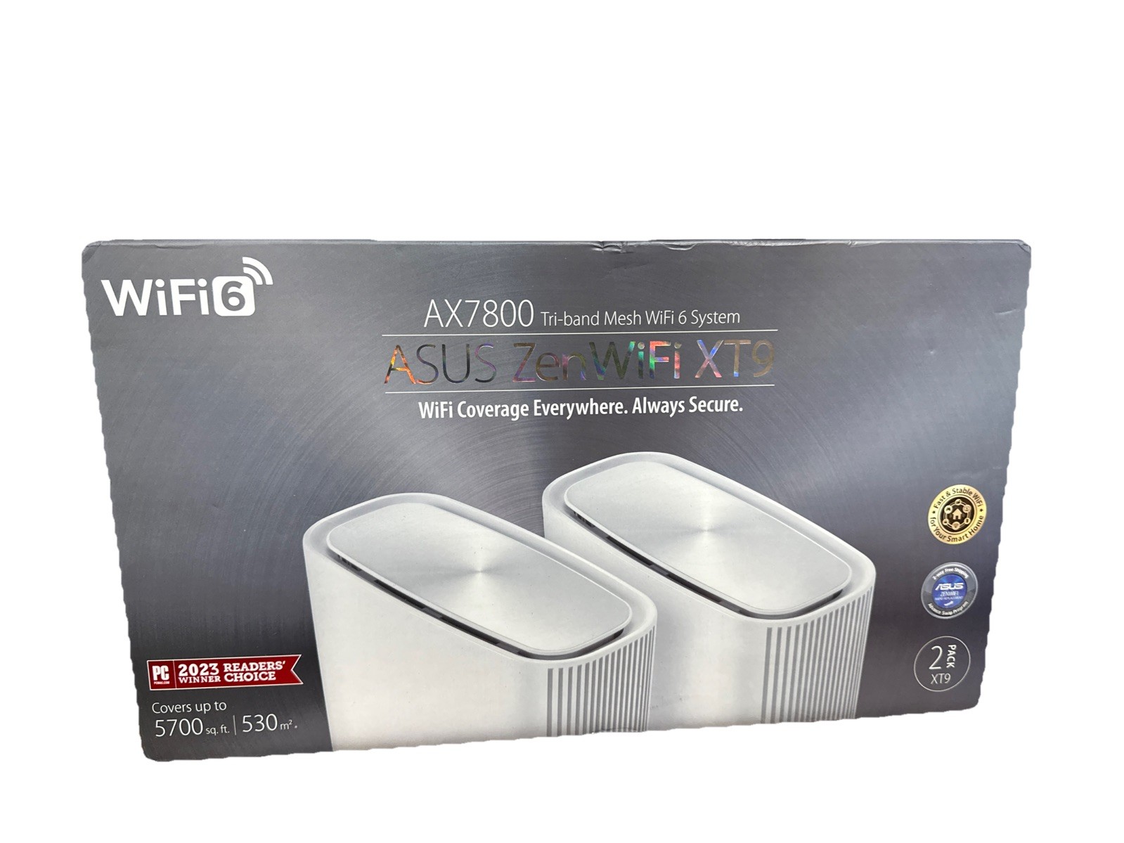 BOX ONLY - ASUS ZenWiFi XT9 AX7800 Tri-Band Mesh Router (2 Pack) - BOX ONLY -