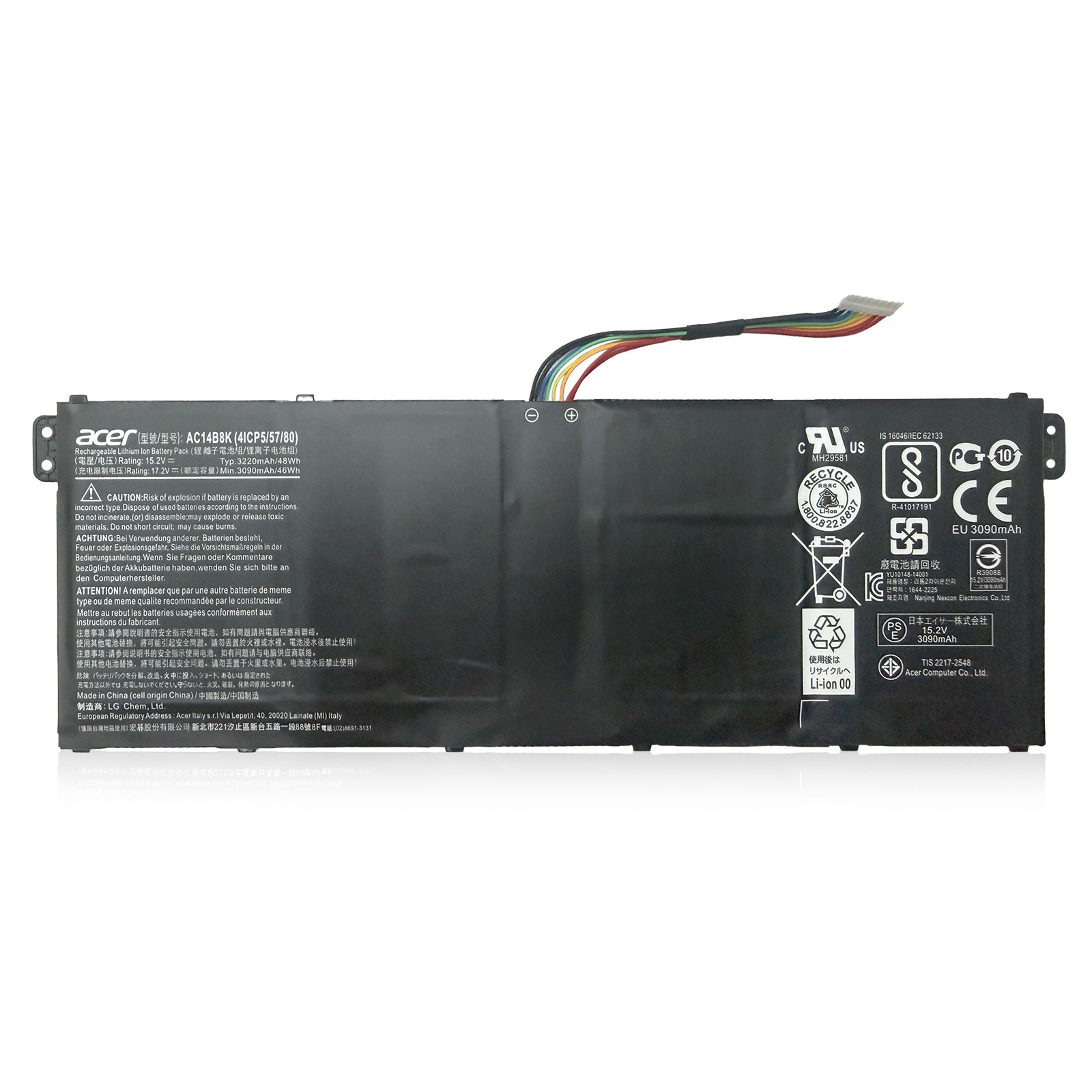 NNEW Original AC14B8K battery for Acer Aspire V3-371 R3-131T Chromebook 13 CB5