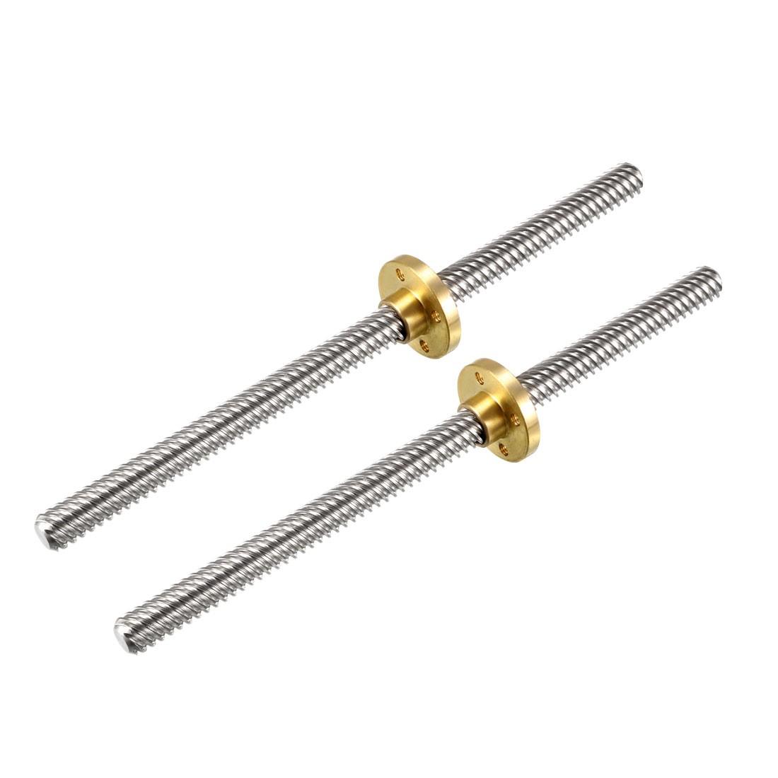 2PCS 150mm T8 OD 8mm Lead Screw Rod with Copper Nut  for 3D Printer Z Axis