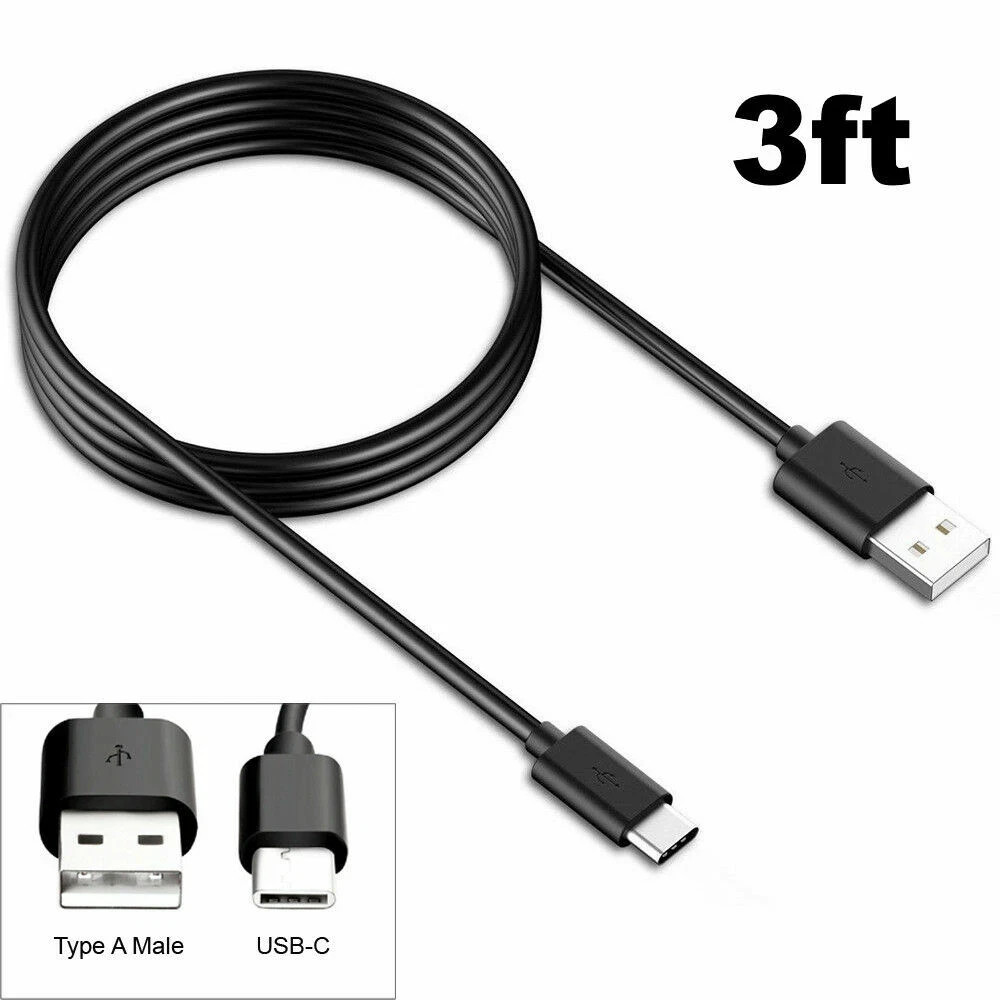 3FT USB Charging Cable For HOMPOW G58 3000A Peak Portable Car Jump Starter