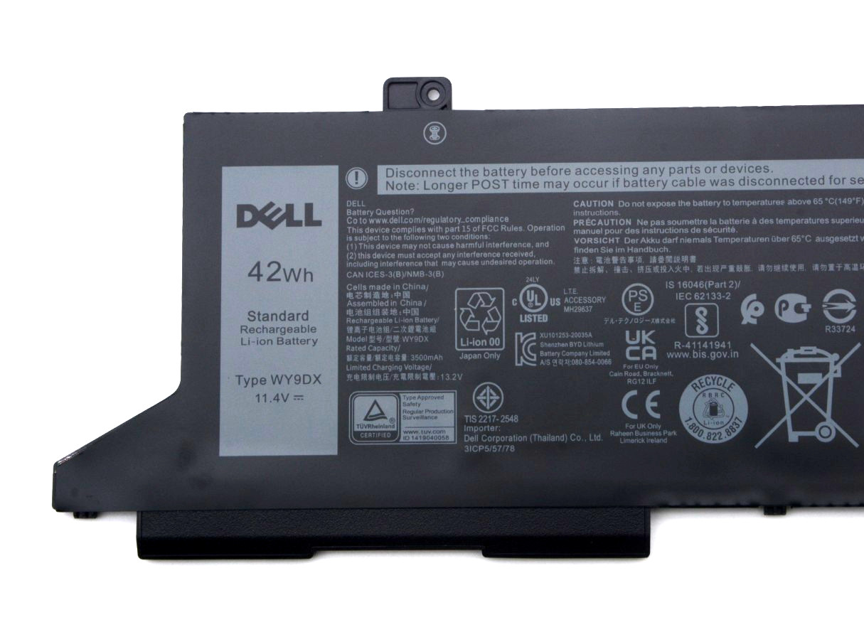 Genuine OEM WY9DX 075X16 Battery for Dell Latitude 14 5420 15 5520 01K2CF 42WH