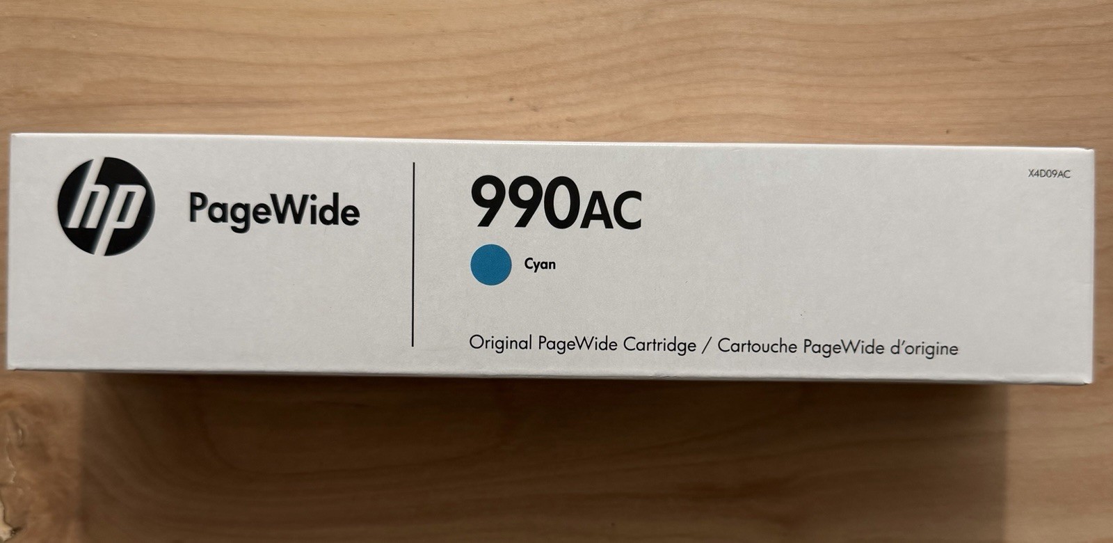 Genuine HP 990AC CYAN Ink Cartridge X4D09AC PageWide Exp 04/2029