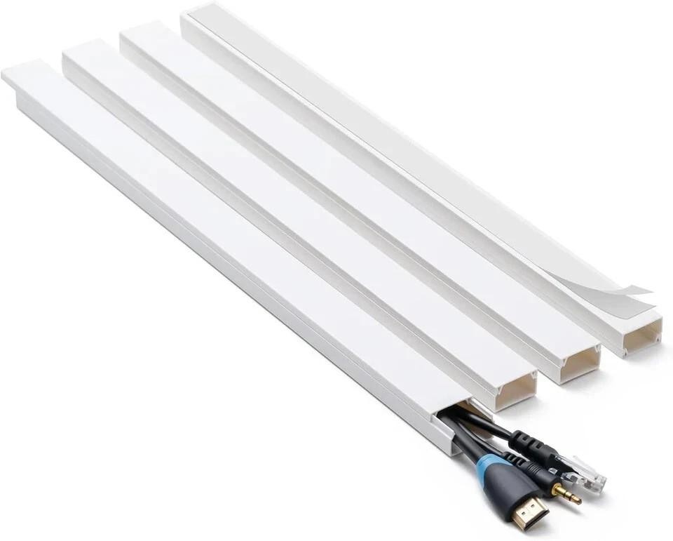 Cord Hider, 58in Cable Hider, Cord Covers for Wires on Wall, Paintable Cable Cov