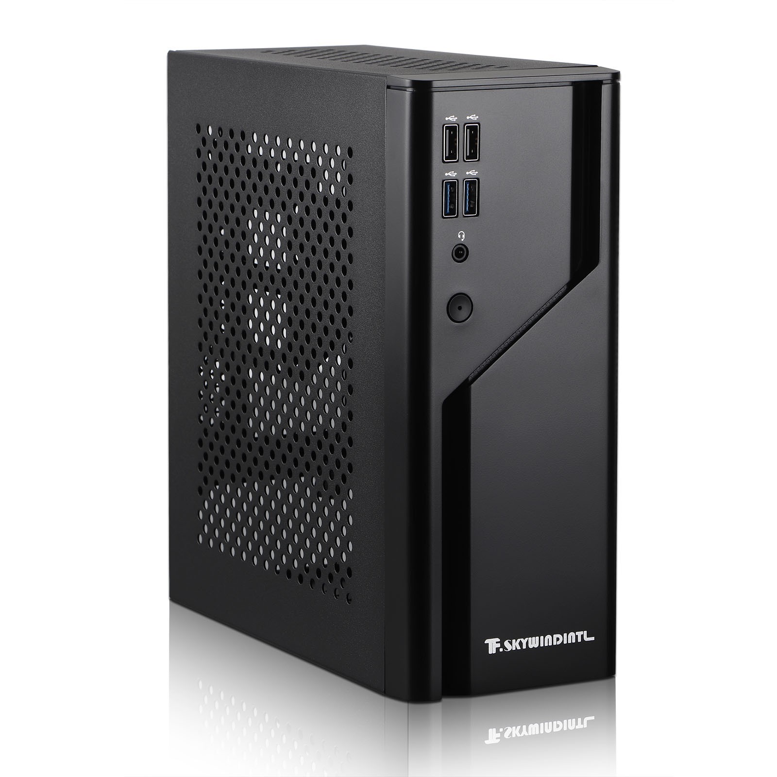 Mini ITX PC Case SFF Desktop HTPC ARGB Computer Case fit Flex Power Supply