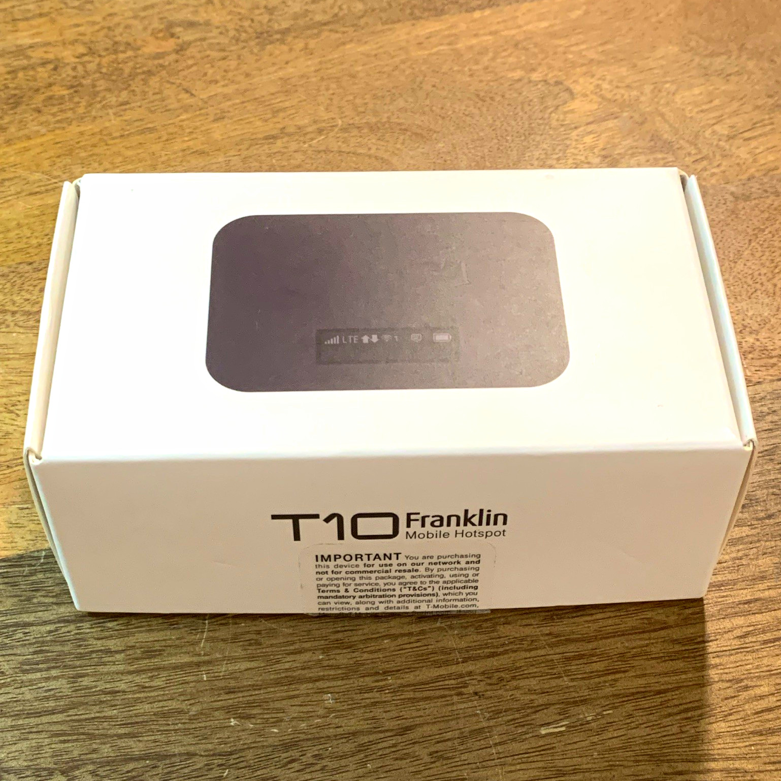 Franklin Wireless T10 Mobile Hotspot T-Mobile LTE Unlocked Wi-Fi Modem Black