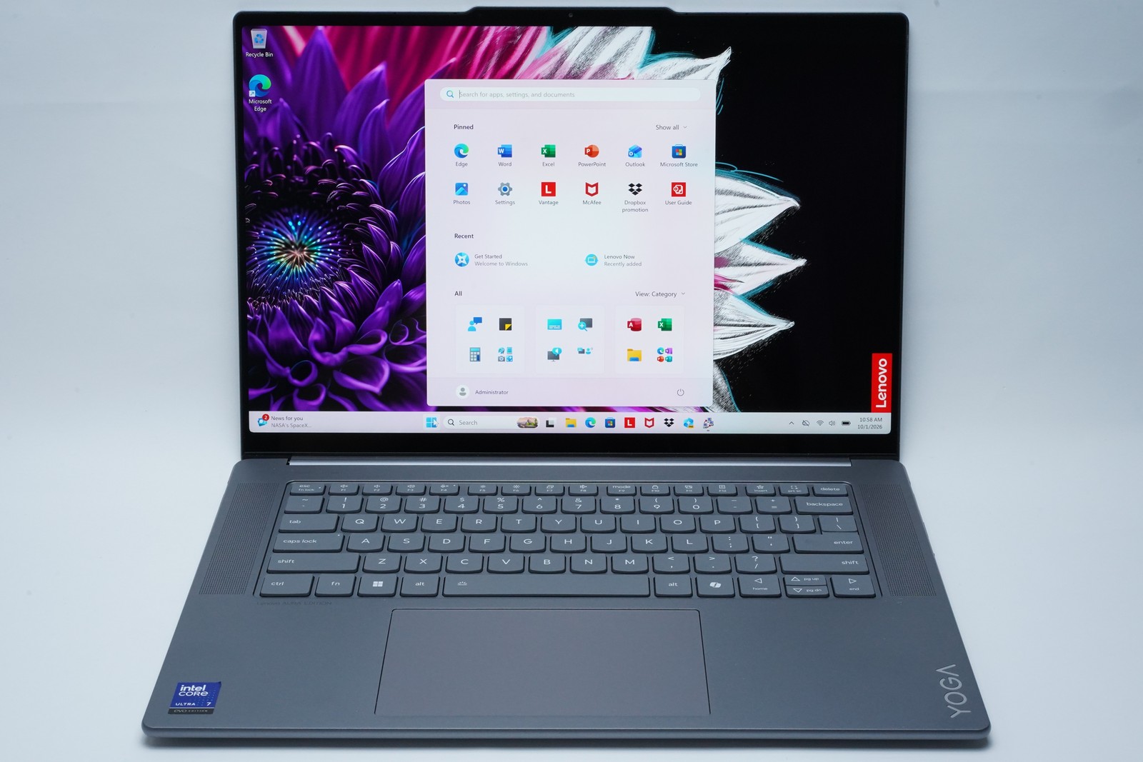Lenovo Yoga Slim 7i Aura 15.3" Laptop Ultra 7 256V 16GB 1TB SSD 2.8K Touch 120Hz