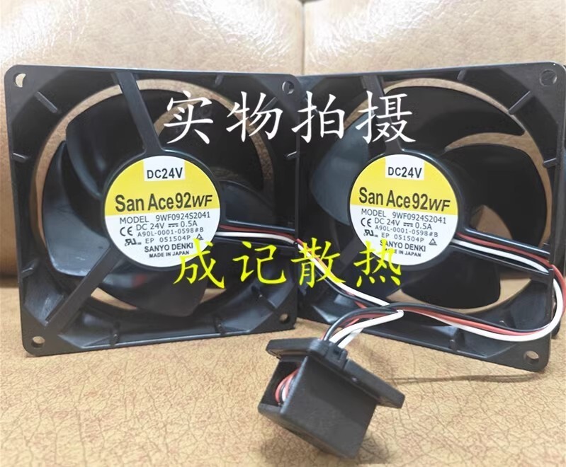 Sanyo 9WF0924S2041 A90L-0001-0598#B DC24V 0.5A for Fanuc Cooling Fan