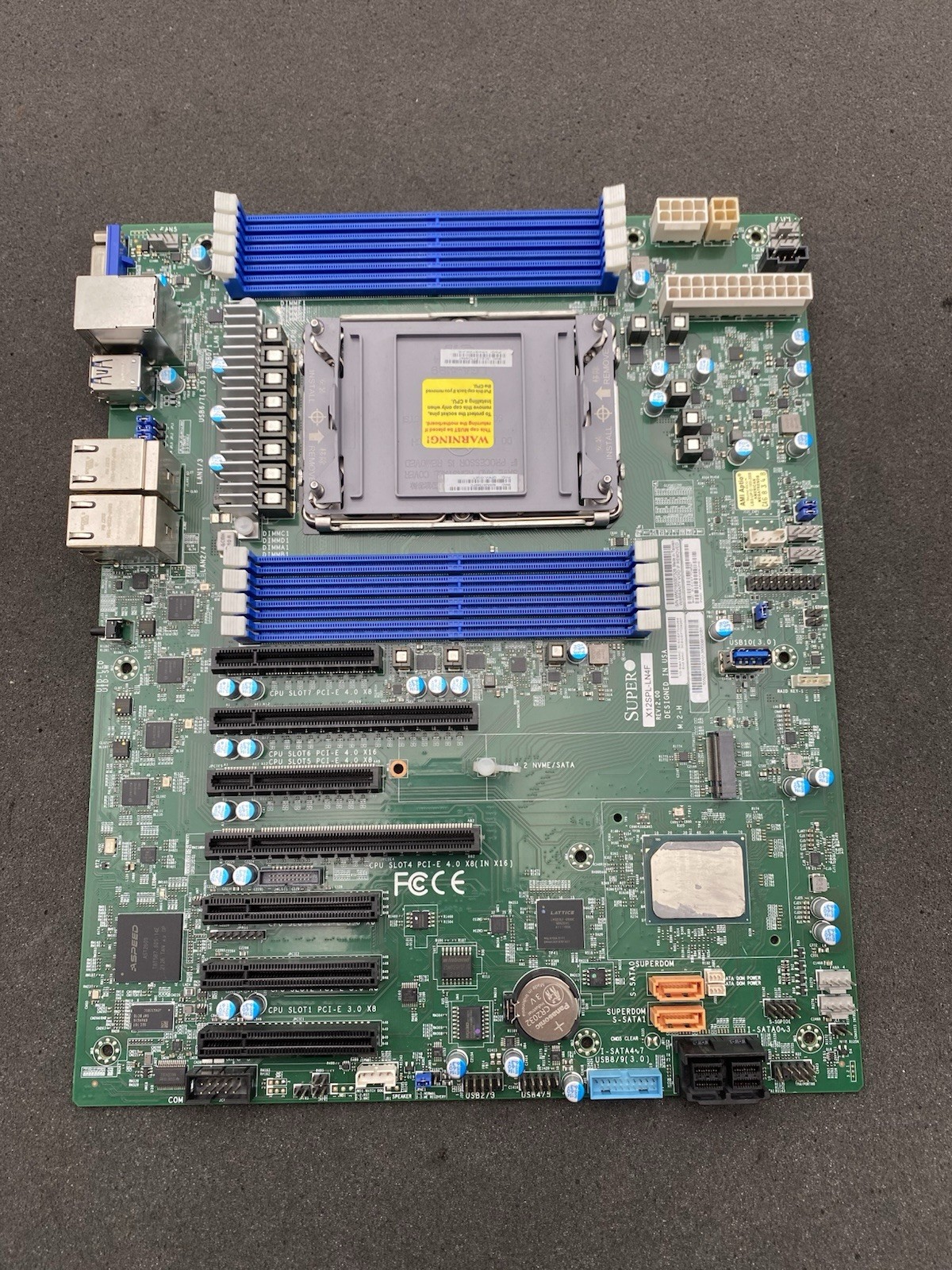Supermicro X12SPL-LN4F DDR4 LGA-4189 ATX Server Motherboard For Parts or Repair
