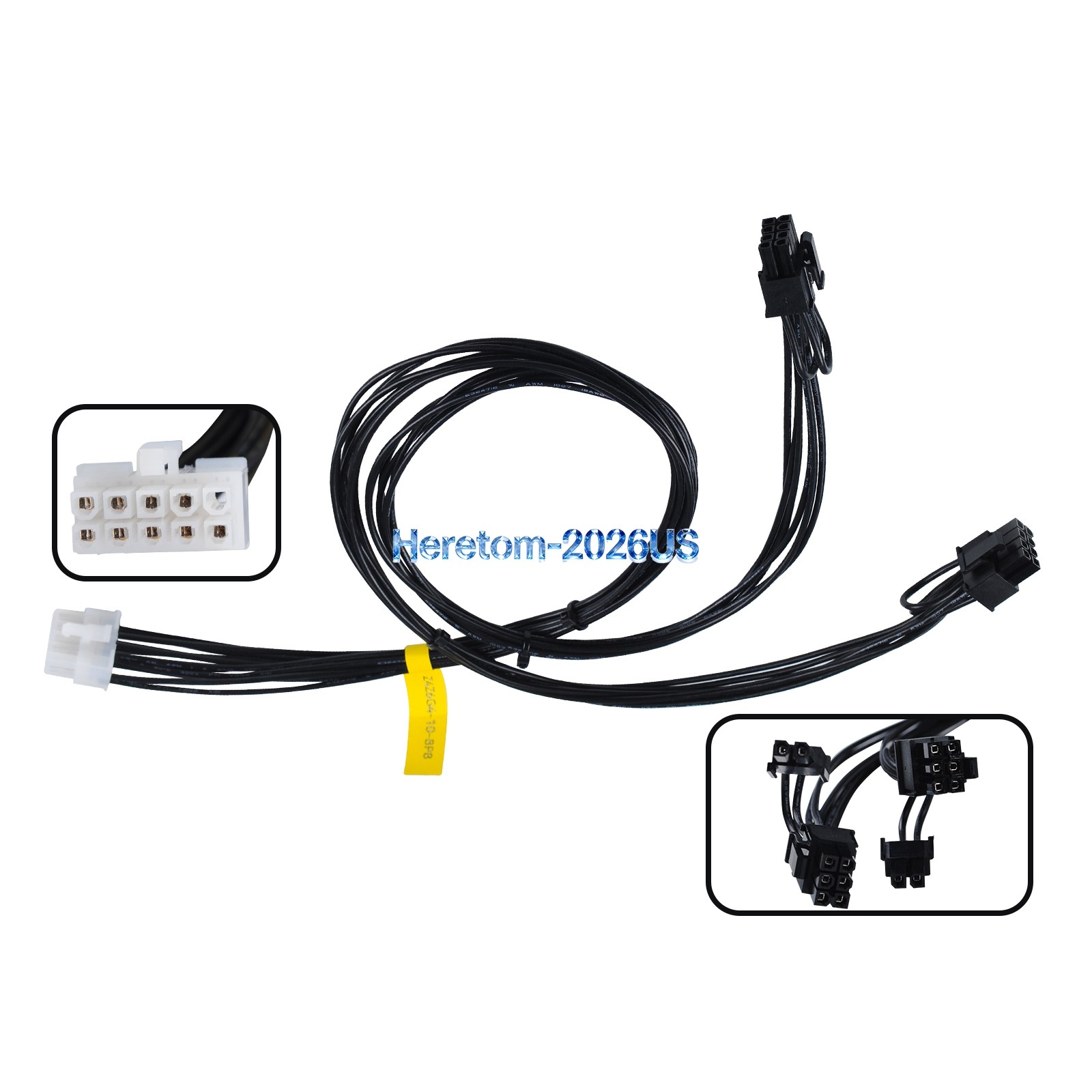 For HP L15907-001 Z4 Z6 G4 PCIe Graphics Card Power Cable 10-Pin to Dual 6+2 Pin
