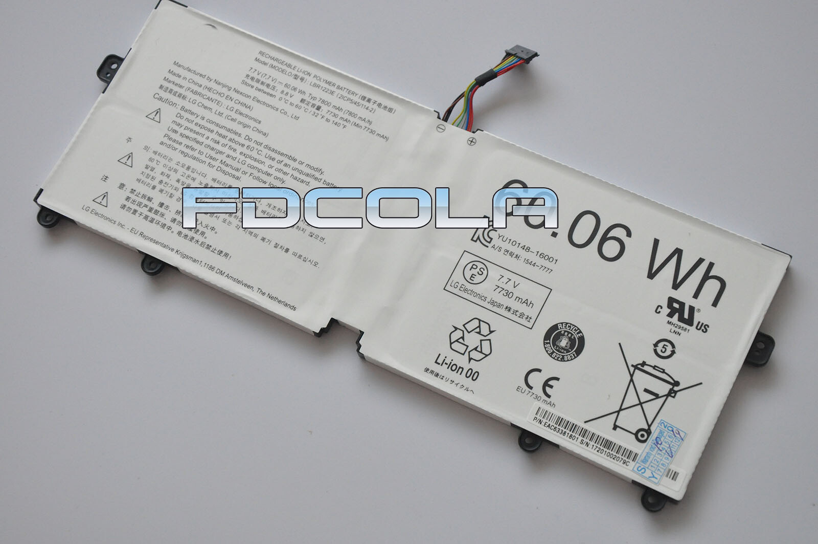 7800mah Genuine LBR1223E Battery For LG Gram 13Z970 13Z975 14Z970 15Z970 15Z975