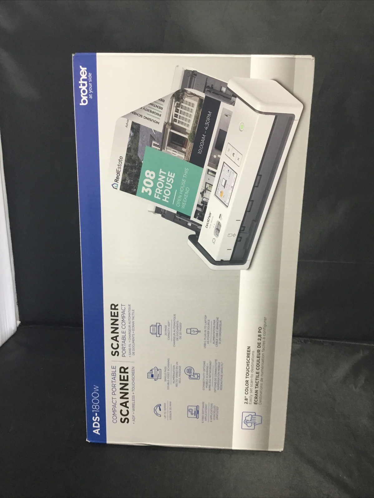 Genuine Brother ADS-1800W Wireless Compact Portable Scanner Brand New Sealed