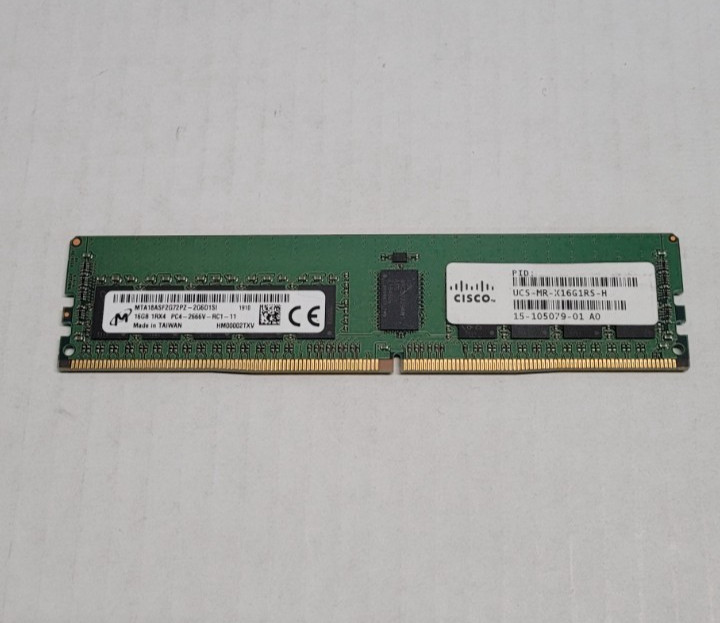 Cisco 16GB DDR4 2666MHz RAM UCS-MR-X16G1RS-H Micron MTA18ASF2G72PZ-2G6