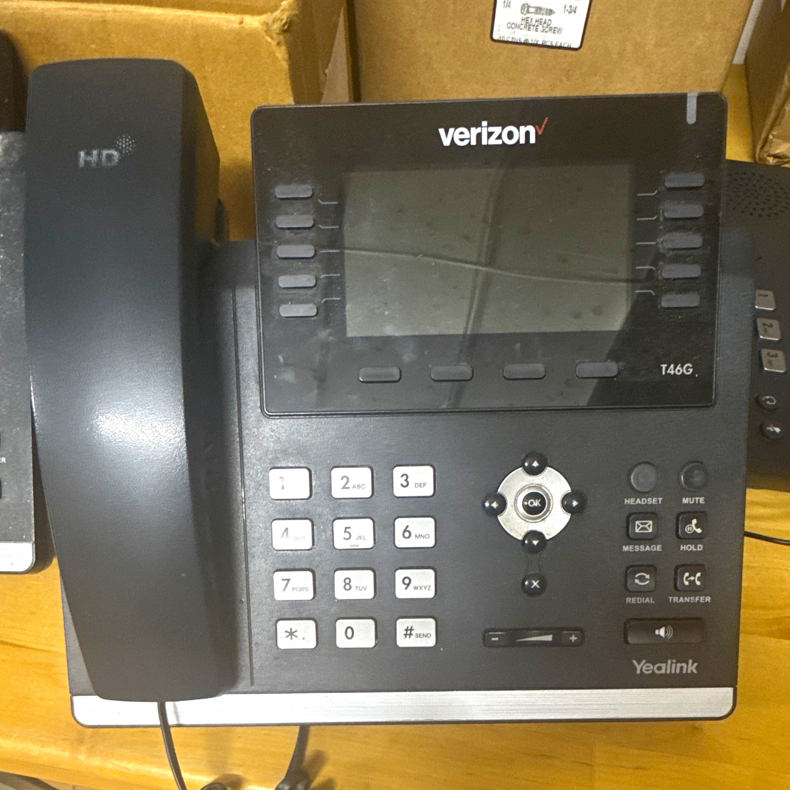 Yealink T46G Verizon IP Phone, 16-Line Speakerphone, USB, Black
