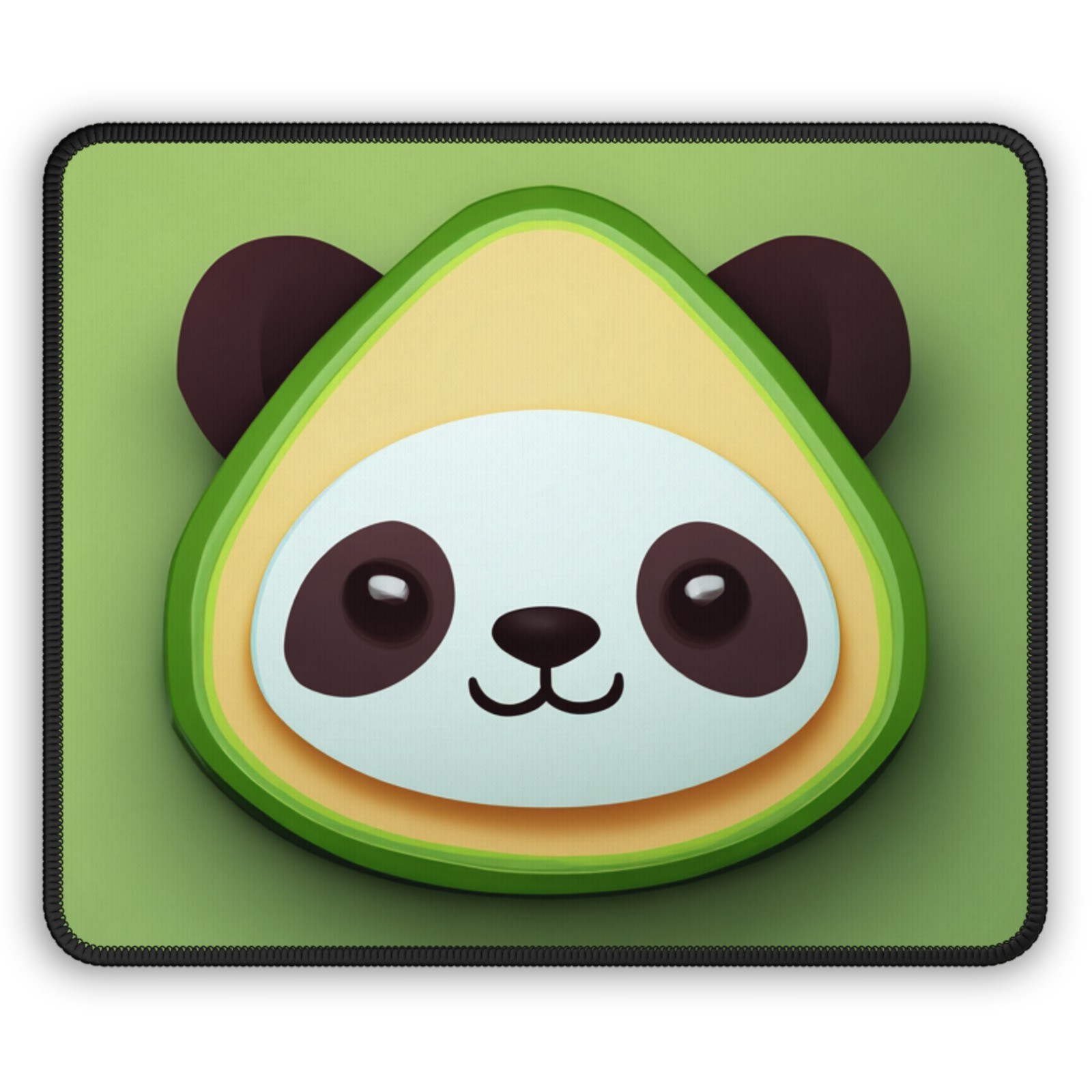 Avocado Panda Gaming Mouse Pad | Cute Animal Desk Mat