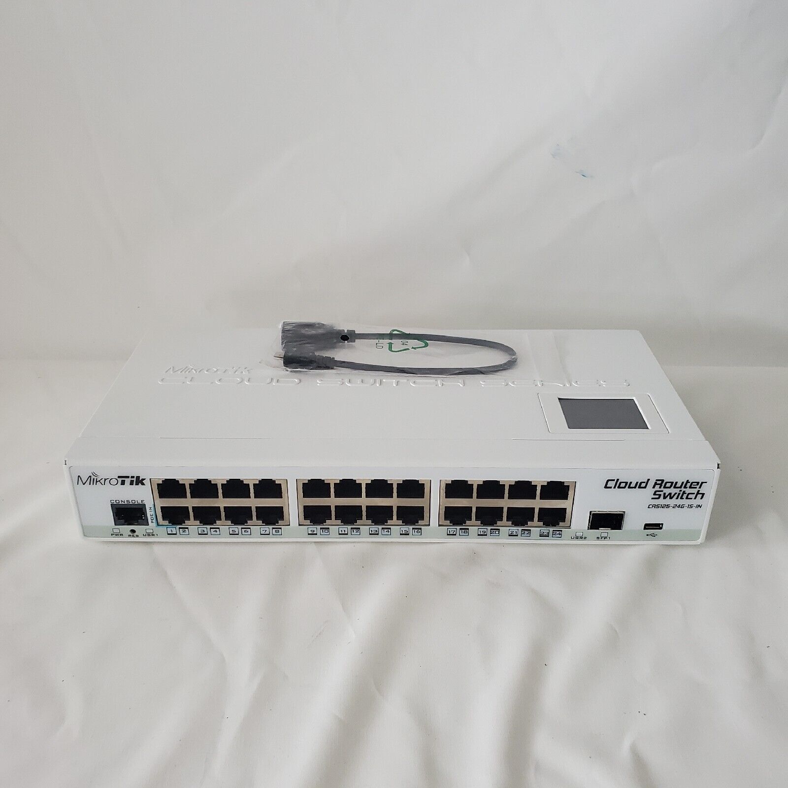 Mikrotik CRS125-24G-1S-IN Cloud Router Switch 24-Port Gigabit Ethernet LCD Smart