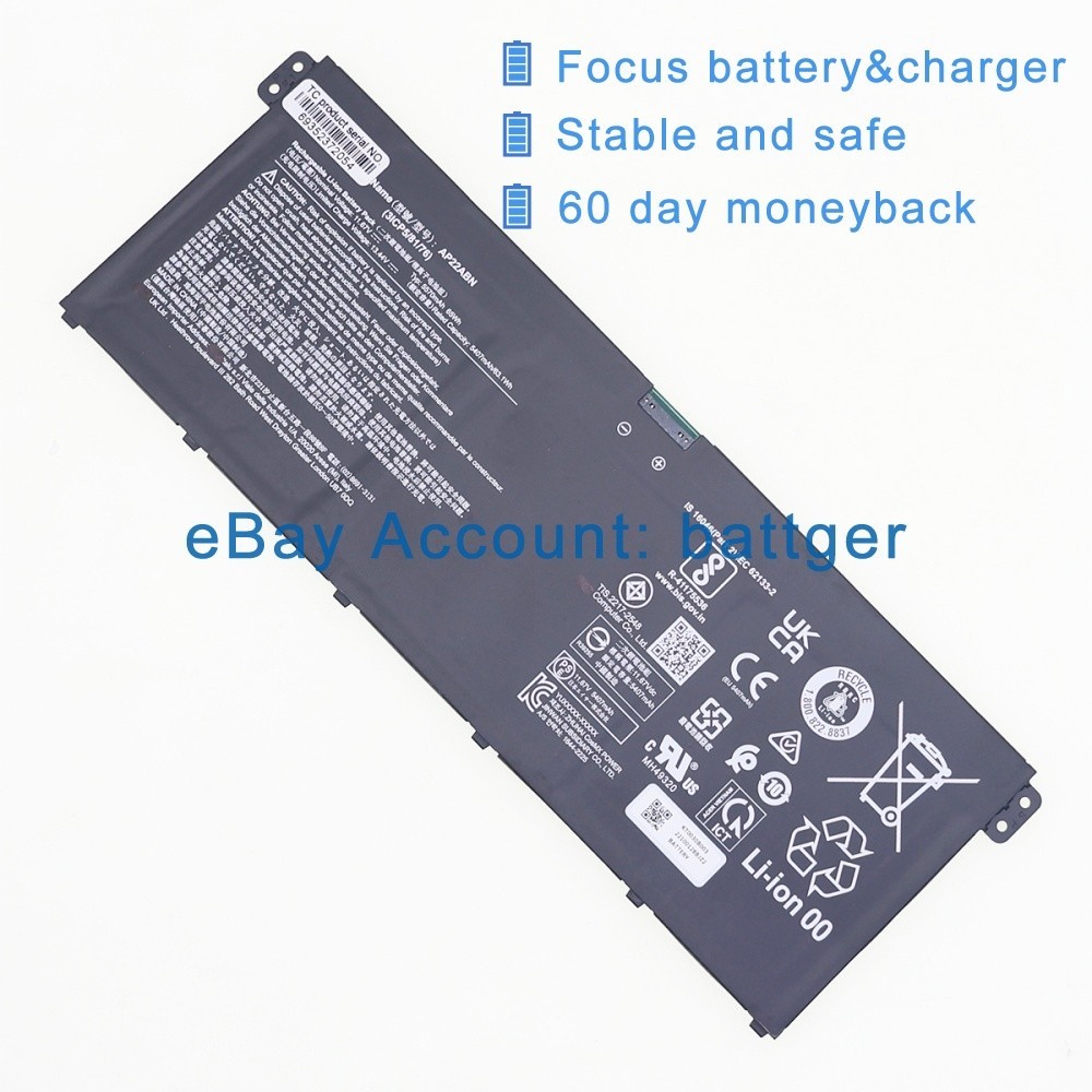 Genuine AP22ABN battery for Acer Swift Go 14 SFG16-71 N22Q19  SFG14-41-R05F R2QM