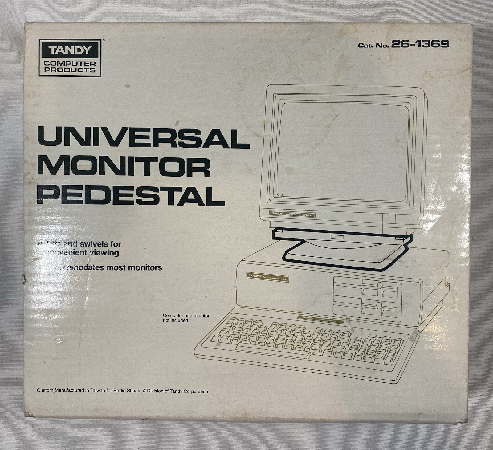 Tandy Universal Monitor Pedestal Cat No 26-1369 NOS Radio Shack Vintage