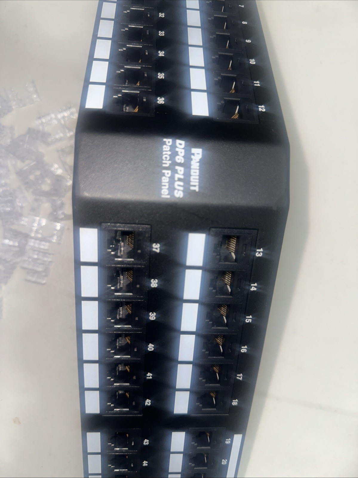 Panduit DPA48688TGY Patch Panel, 48-Port Angled Cat6,  Used, 100% Working