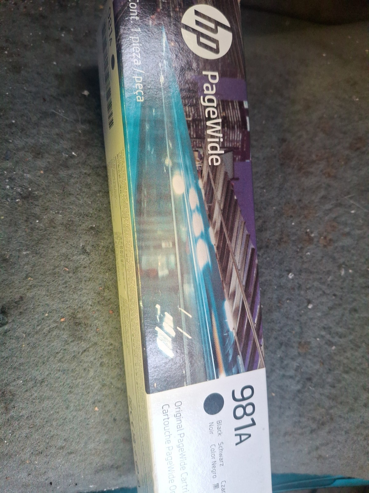 Genuine HP 981A Page Wide Black Ink Cartridge J3M71A Dated 2023-2024 Sealed Box