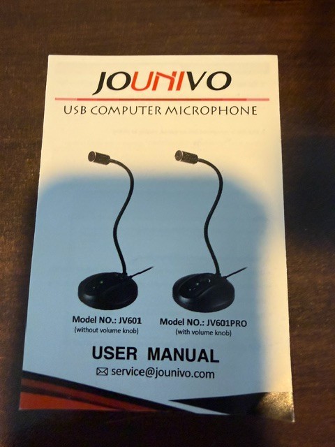 Jounivo JV-601 Microphone 360 Gooseneck Design