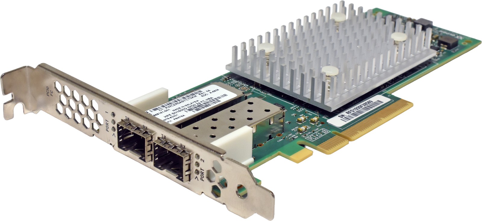 HP SN1600Q QLogic QLE2742 Dual Port 32G SFP+ PCIe 3.0 x8 FC HBA FP 868141-001