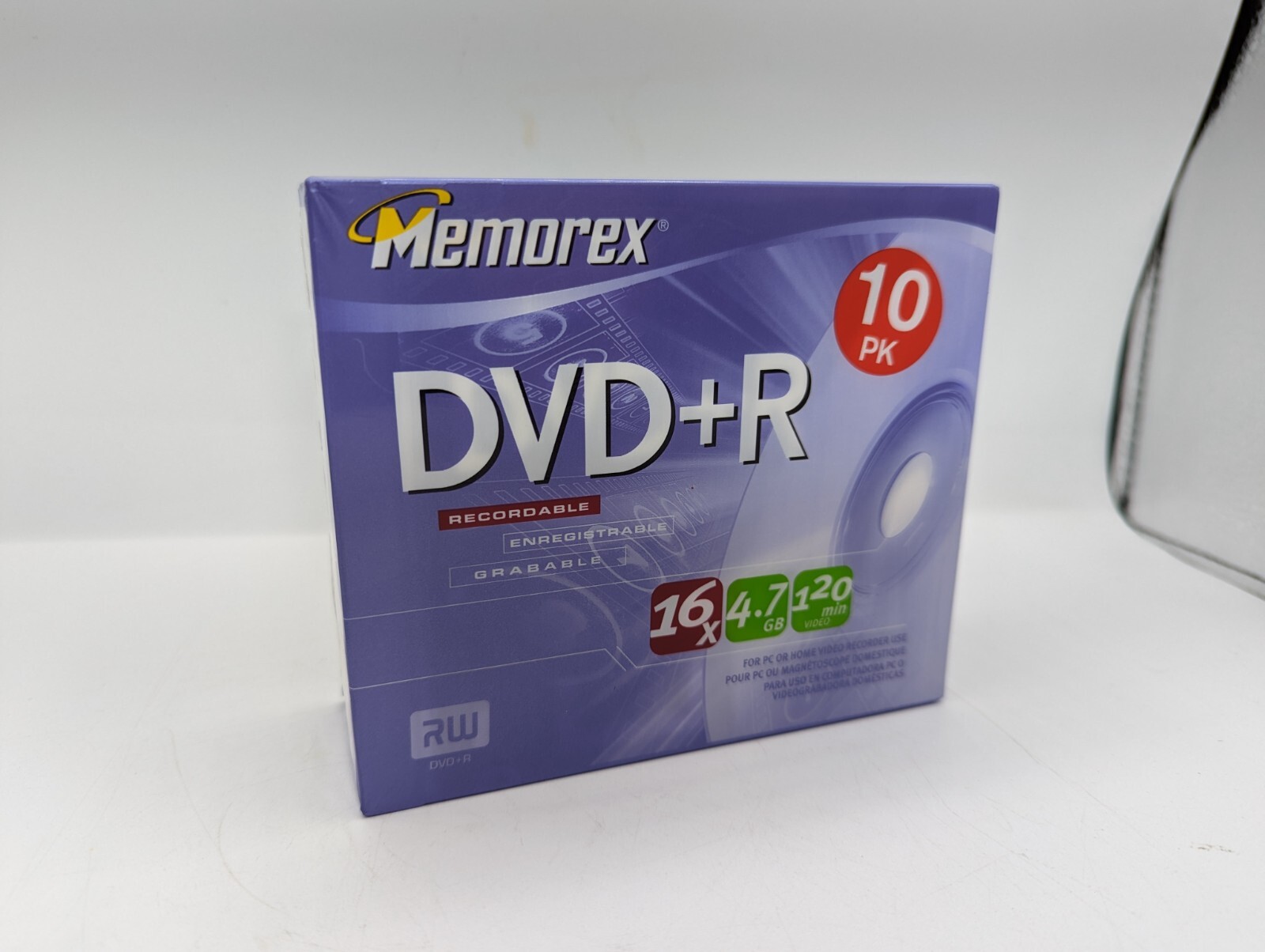 Memorex DVD-R 10 Pack 16x 4.7gb/go 120min NEW SEALED