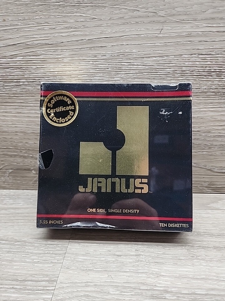 Janus 5.25" Diskettes 52000 - New Old Stock, SEALED 10 Pack ( Guaranteed)