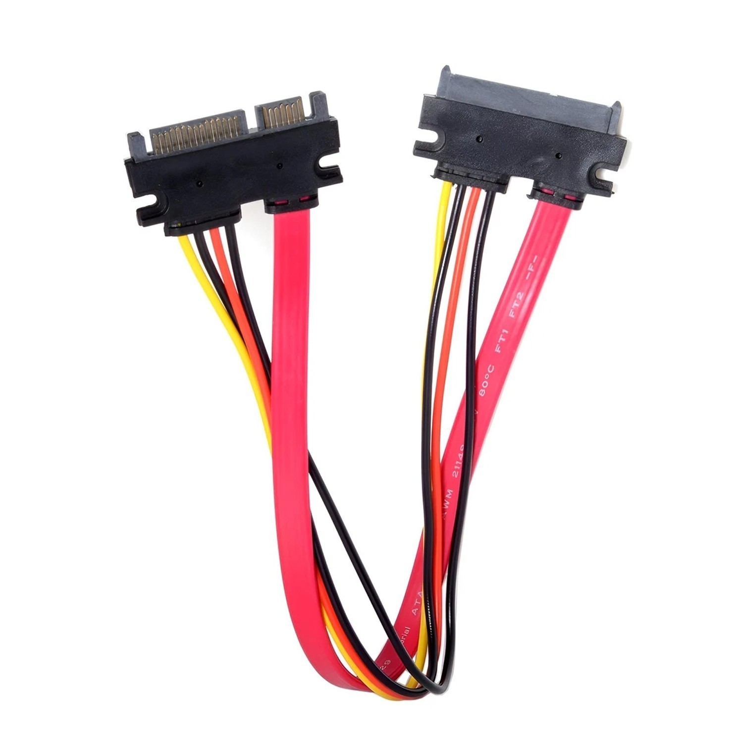 1PCS SATA 7+15 Pin Extension Cable 22 Pin Male to Female HDD SSD Data Power Cord
