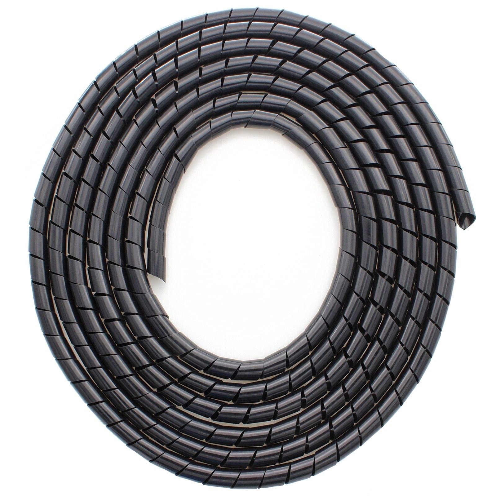 CSZD Spiral Cable Wrap,10ft – 1/4 inch Spiral Wire Wrap Cord Covers Bundle Sleev