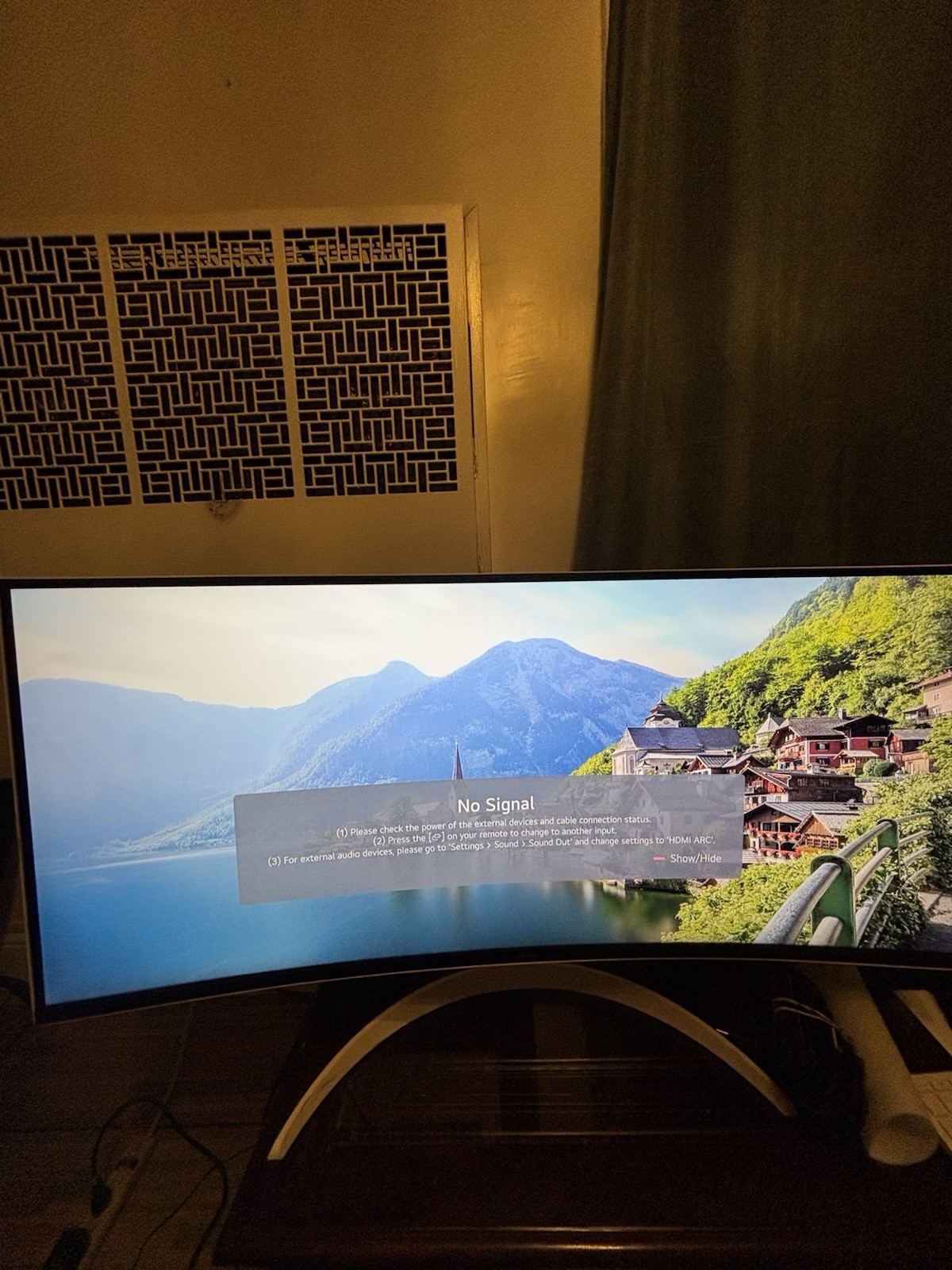 LG 34SR60QC-W 34in Curved UltraWide 21:9 3440x1440 100Hz LCD White