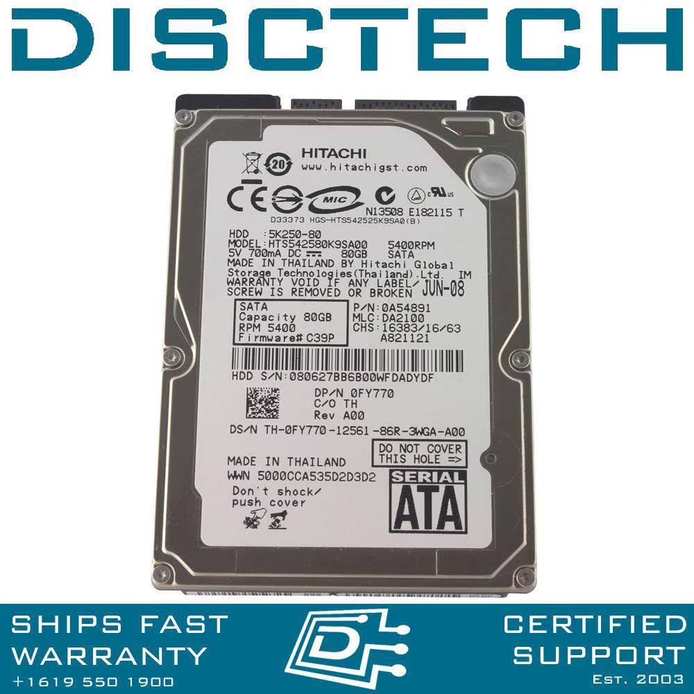 Hitachi Travelstar 5K250 0A548912.5" SATA Hard Drive