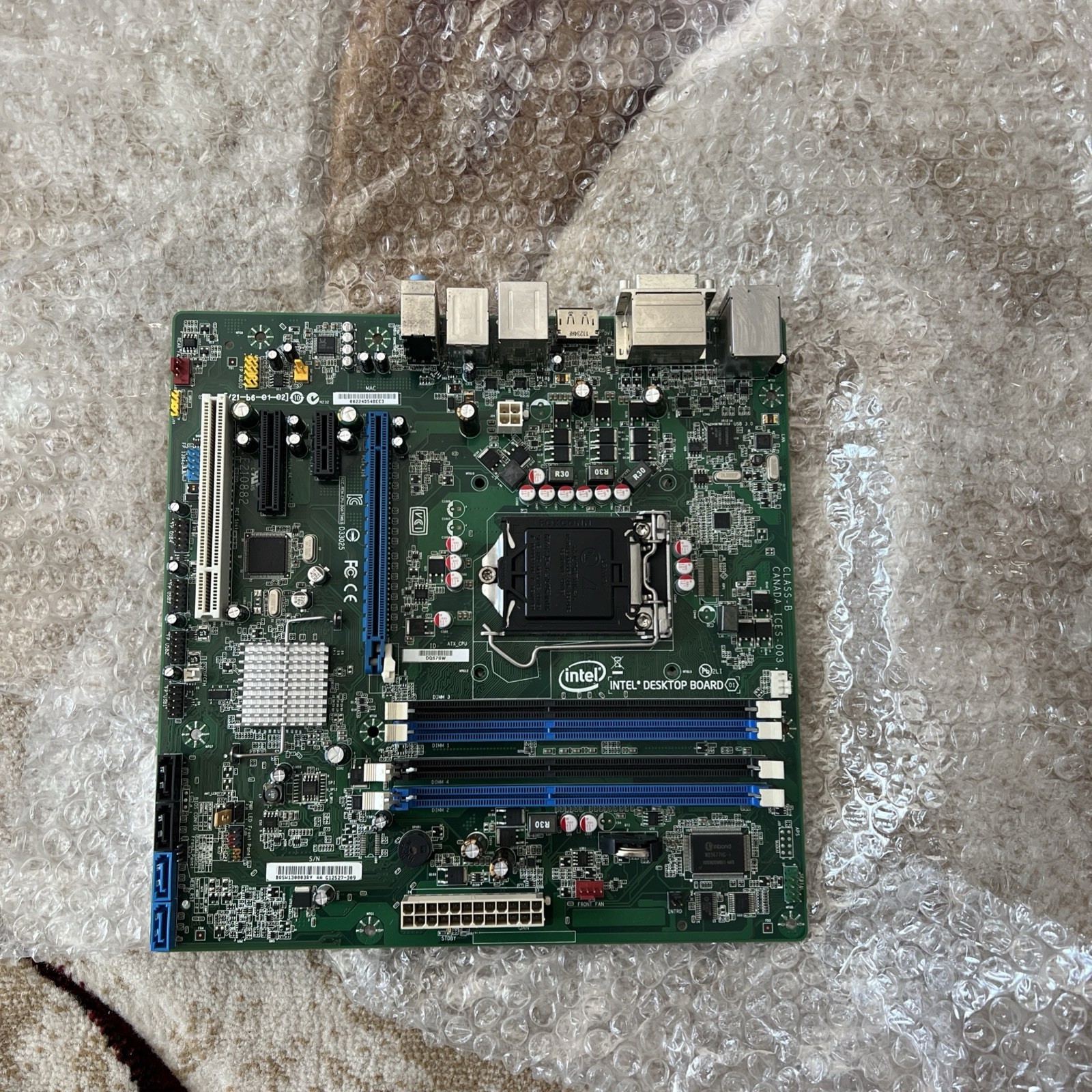 Used Intel DQ67SW Q67 Motherboard LGA1155 M-ATX Mainboard