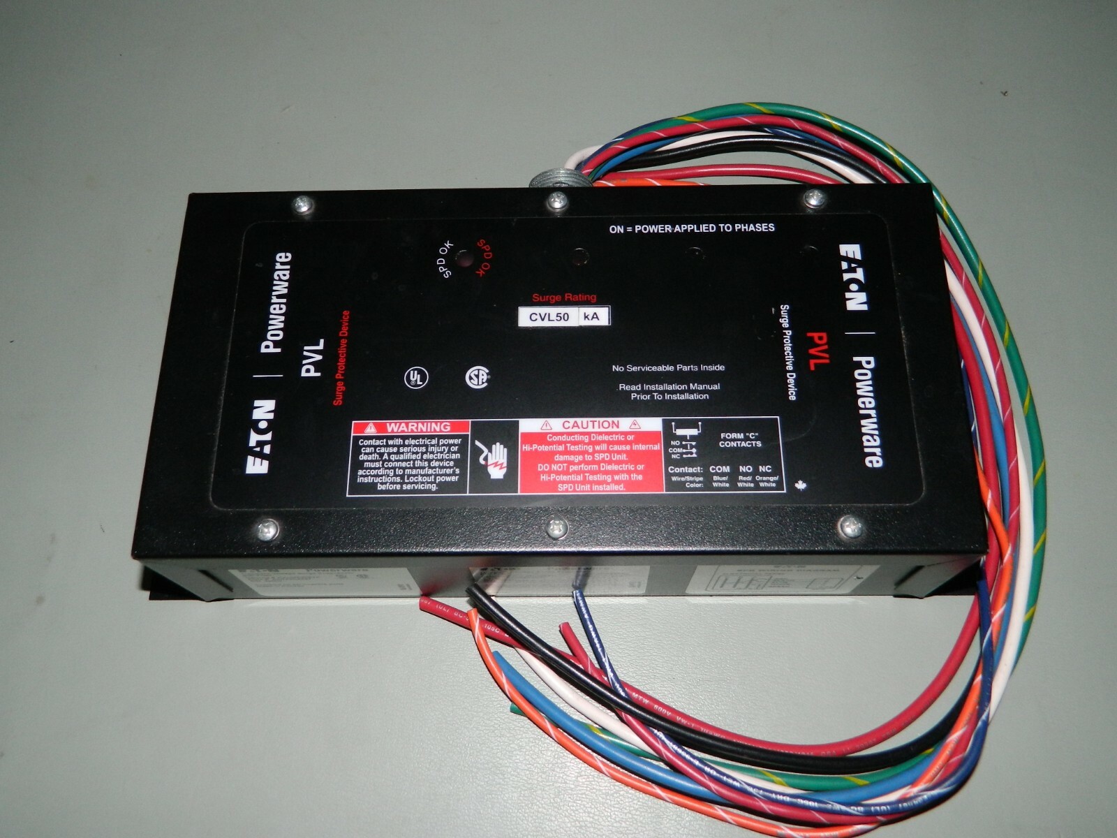 Eaton Powerware Surge Protective Device PVL050208YK 208V 15A EMI Filter