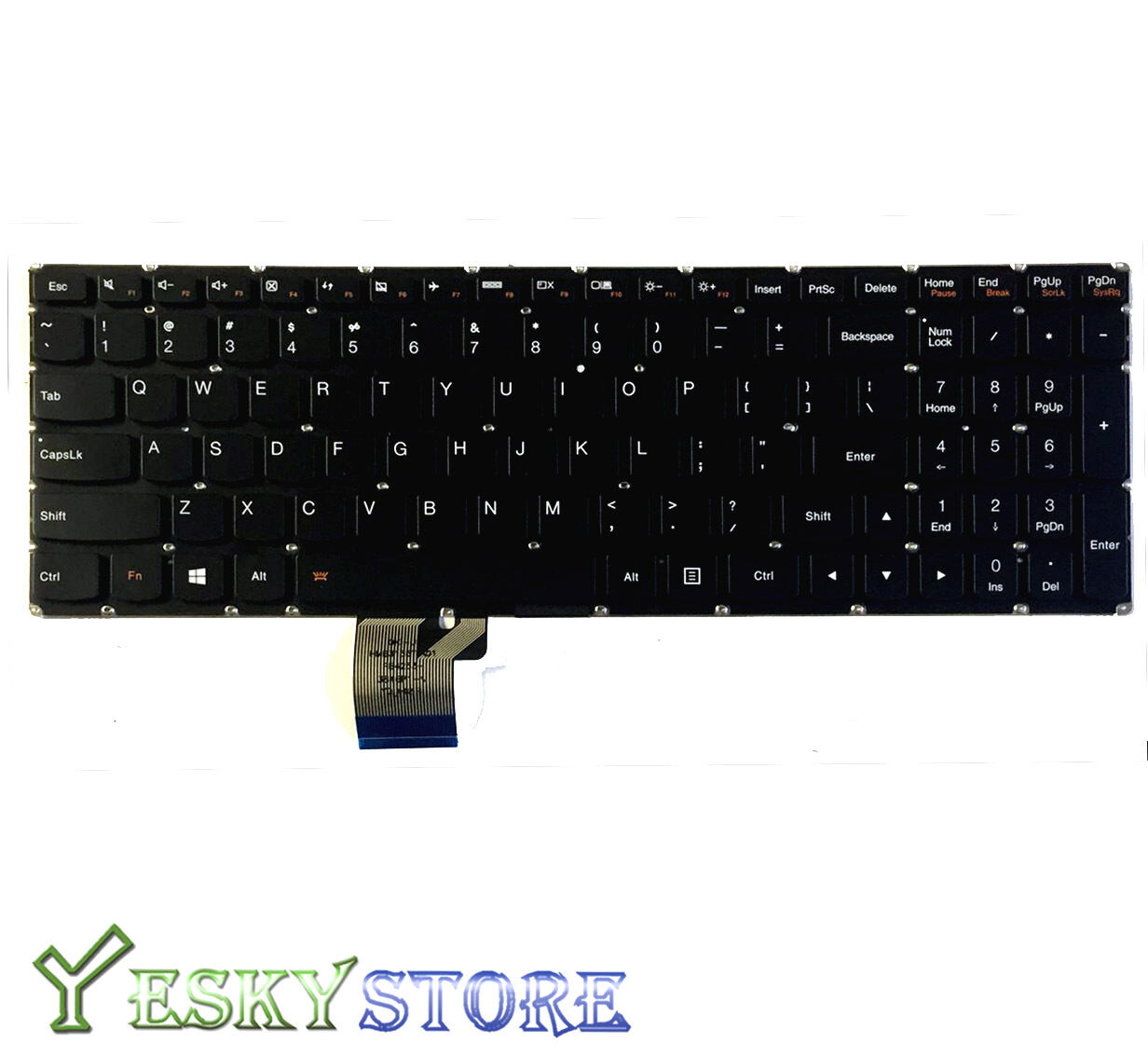US New Keyboard IBM Lenovo Ideapad Y50-70 U530 U530P U530P Backlit Backlight