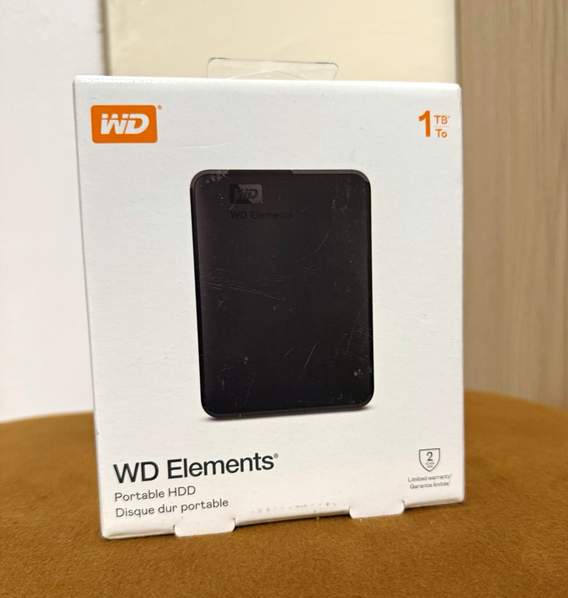 WD Elements 1TB Portable External HDD Hard Drive, Black, Plug-and-Play