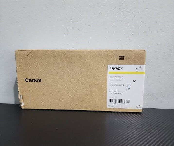 Canon PFI-707Y Yellow Ink Cartridge Exp 2018