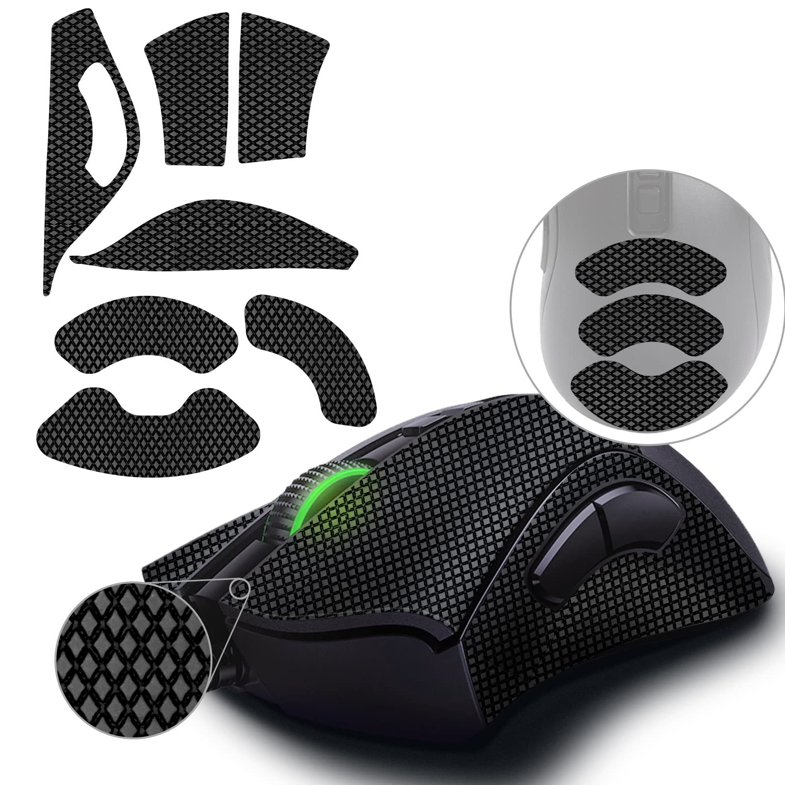 TALONGAMES Mouse Anti Slip Grip Tape For DeathAdder V2 / Pro