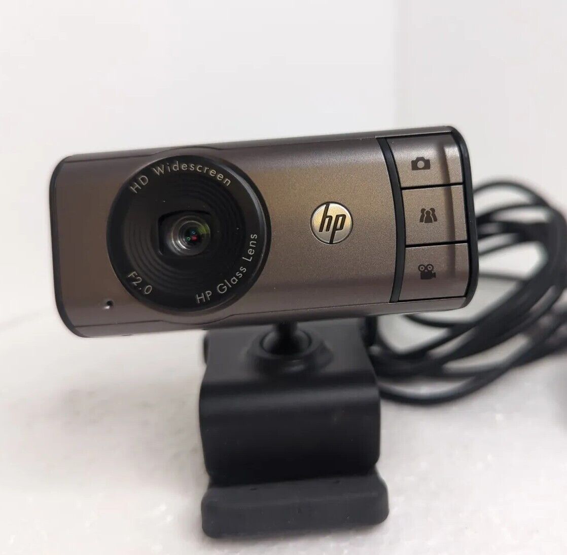 Hewlett-Packard HD Webcam Widescreen  HD3100 720P 5MP F2.0 Glass Lens W Clip