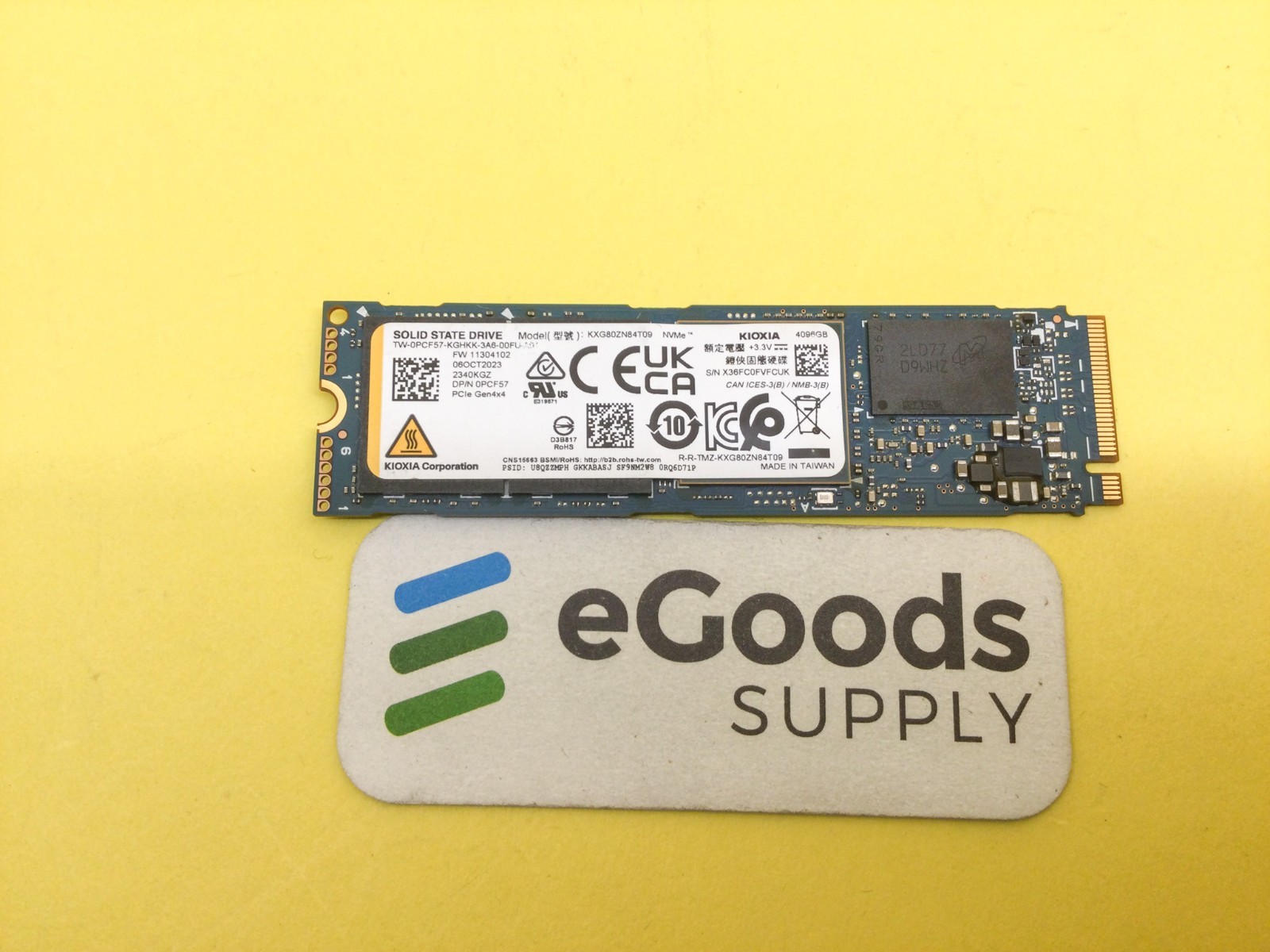 Dell KIOXIA KXG80ZN84T09 4TB M.2 2280 PCIe Gen4 x4 NVMe 1.4 SSD PCF57
