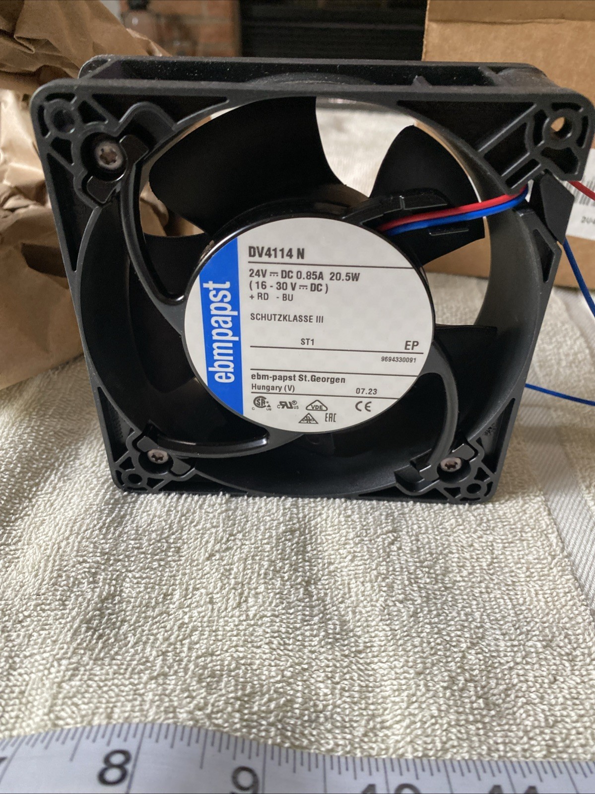 DC Diagonal Compact Fan 24v DV4114 N New